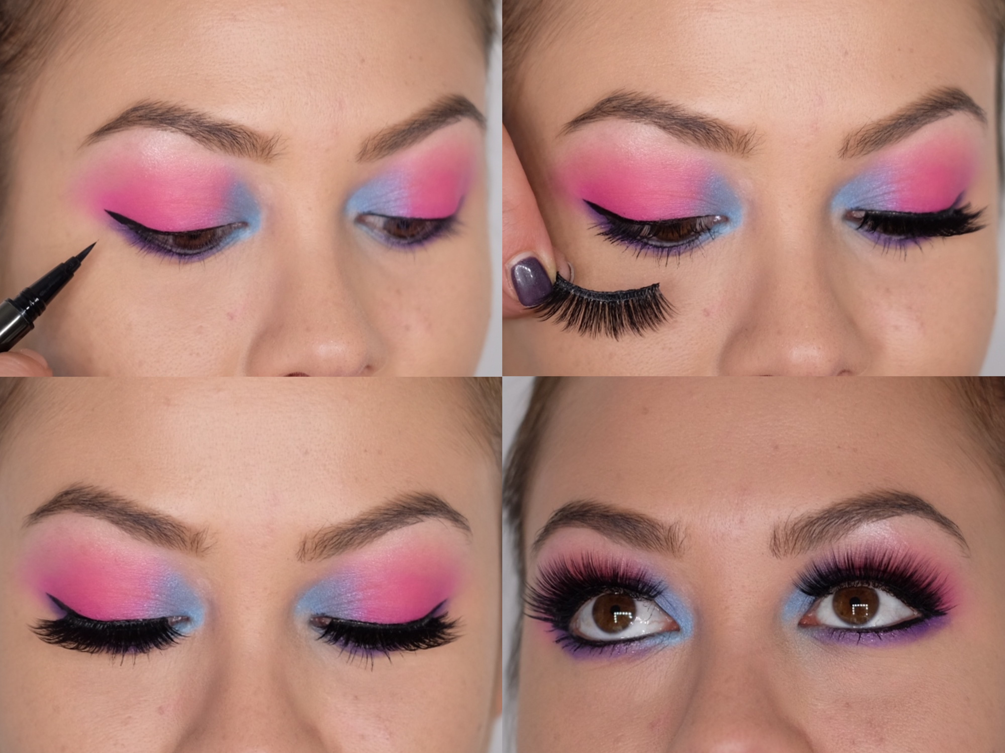 Perfecthair Image Eyeliner und Fake Lashes für Totenkopf Make-Up