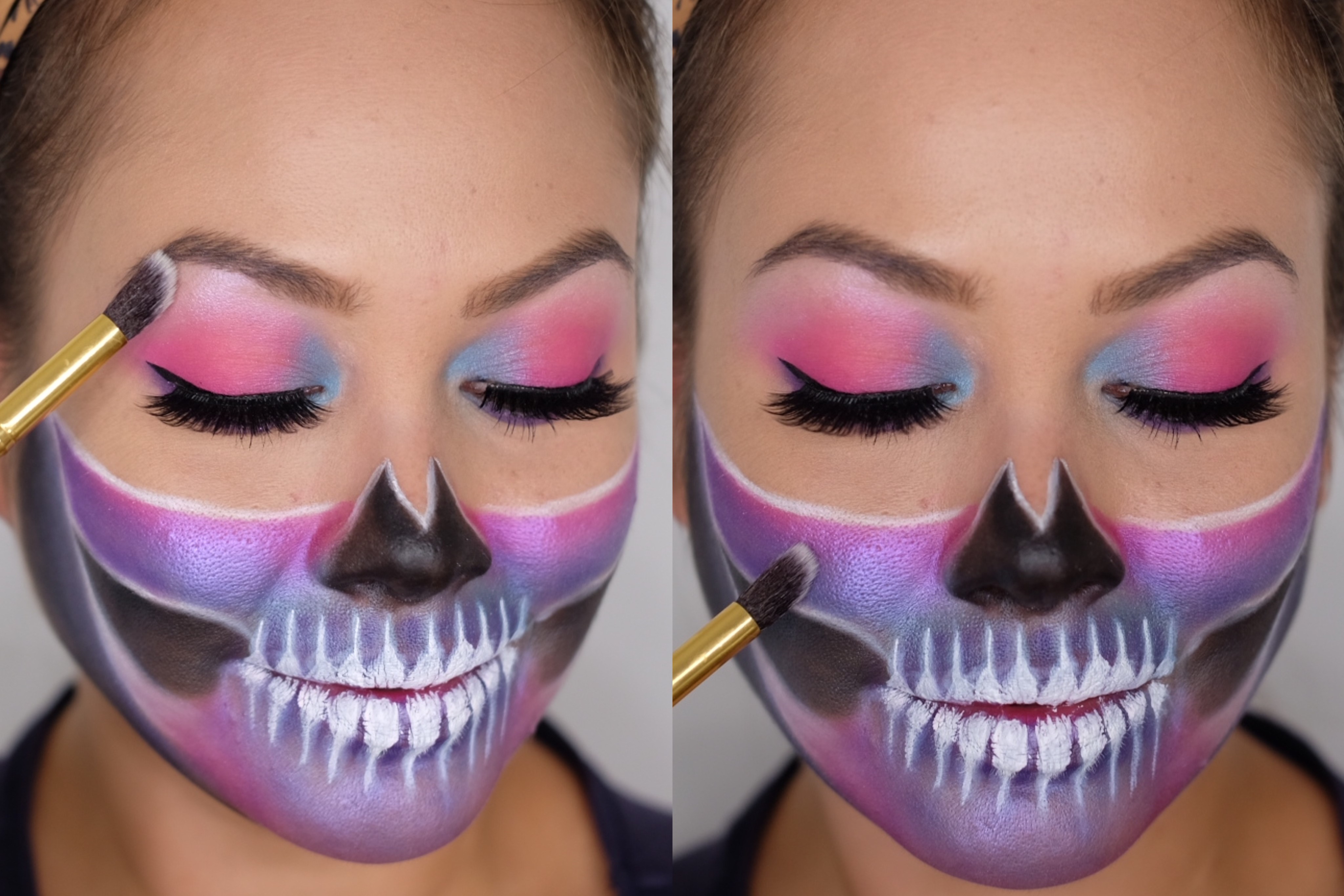 Perfecthair Image Highlighter für Totenkopf Make-Up auftragen