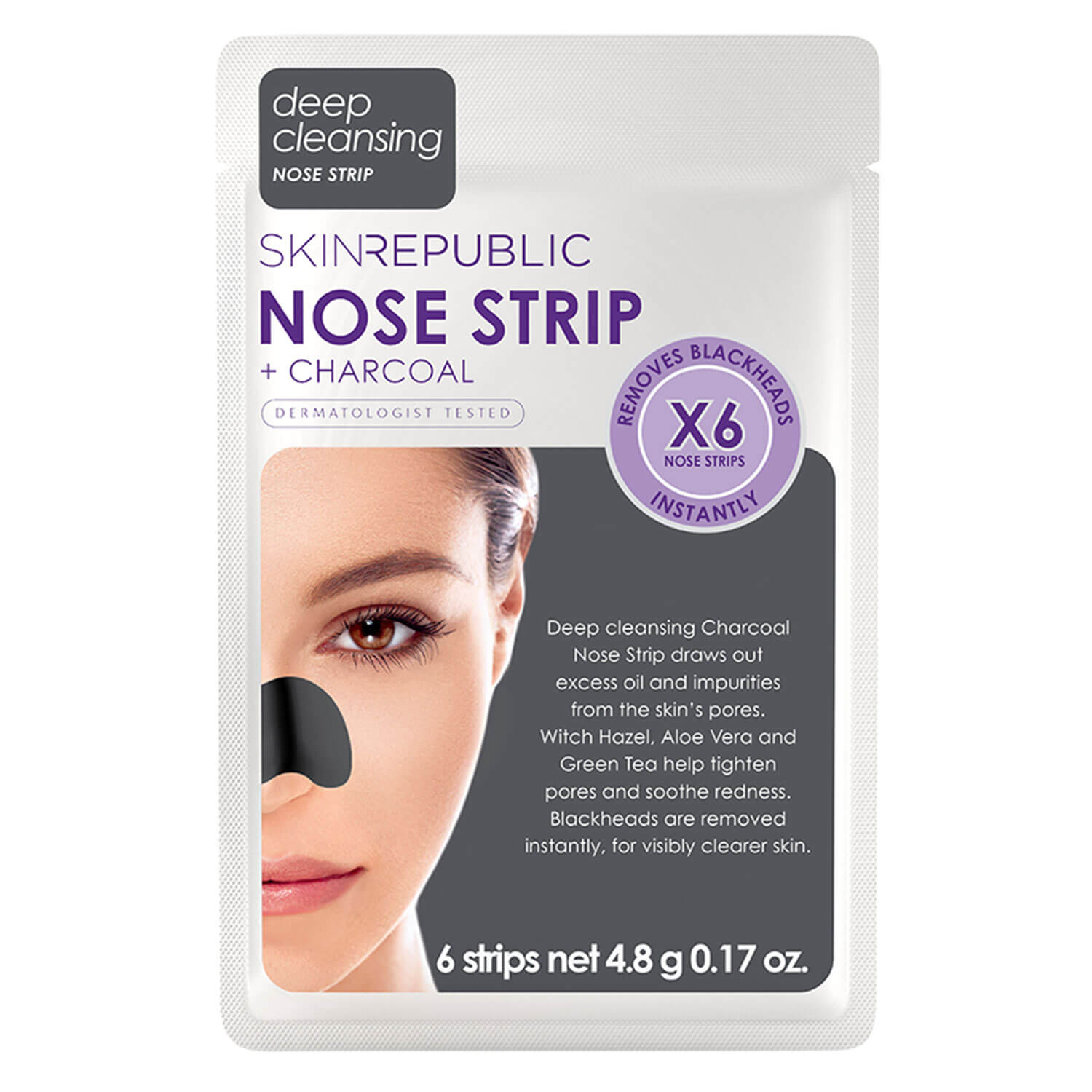 Skin Republic – Charcoal Nose Strips 6x