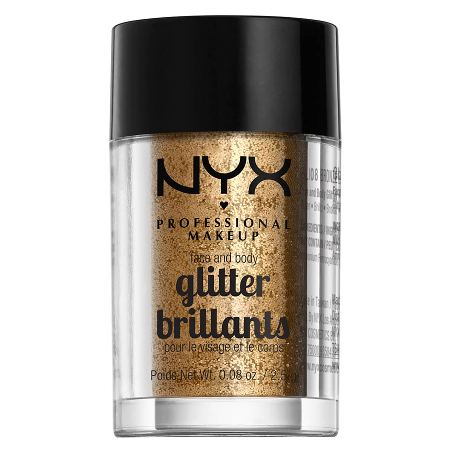 Nyx Professional Makeup Face & Body Glitter – Bronze 2.5g
