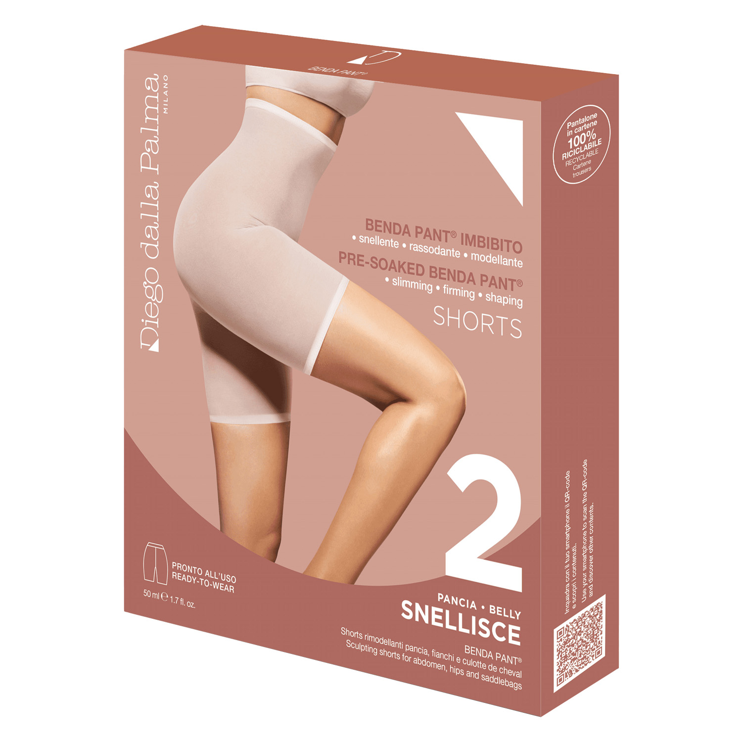 Diego Dalla Palma - 2. Snellisce Benda Pant Shorts Sculpting Shorts