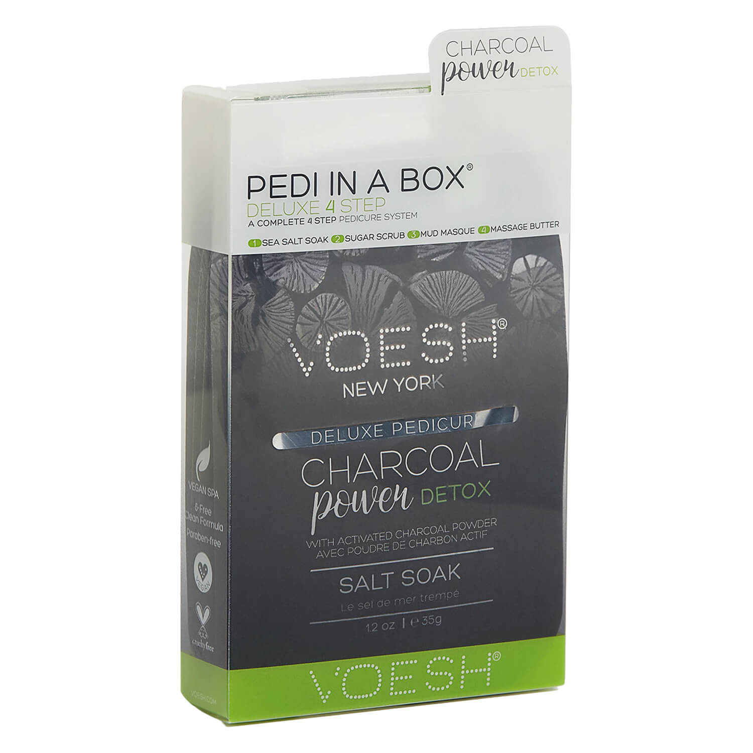 Voesh New York - Pedi In A Box 4 Step Charcoal Power