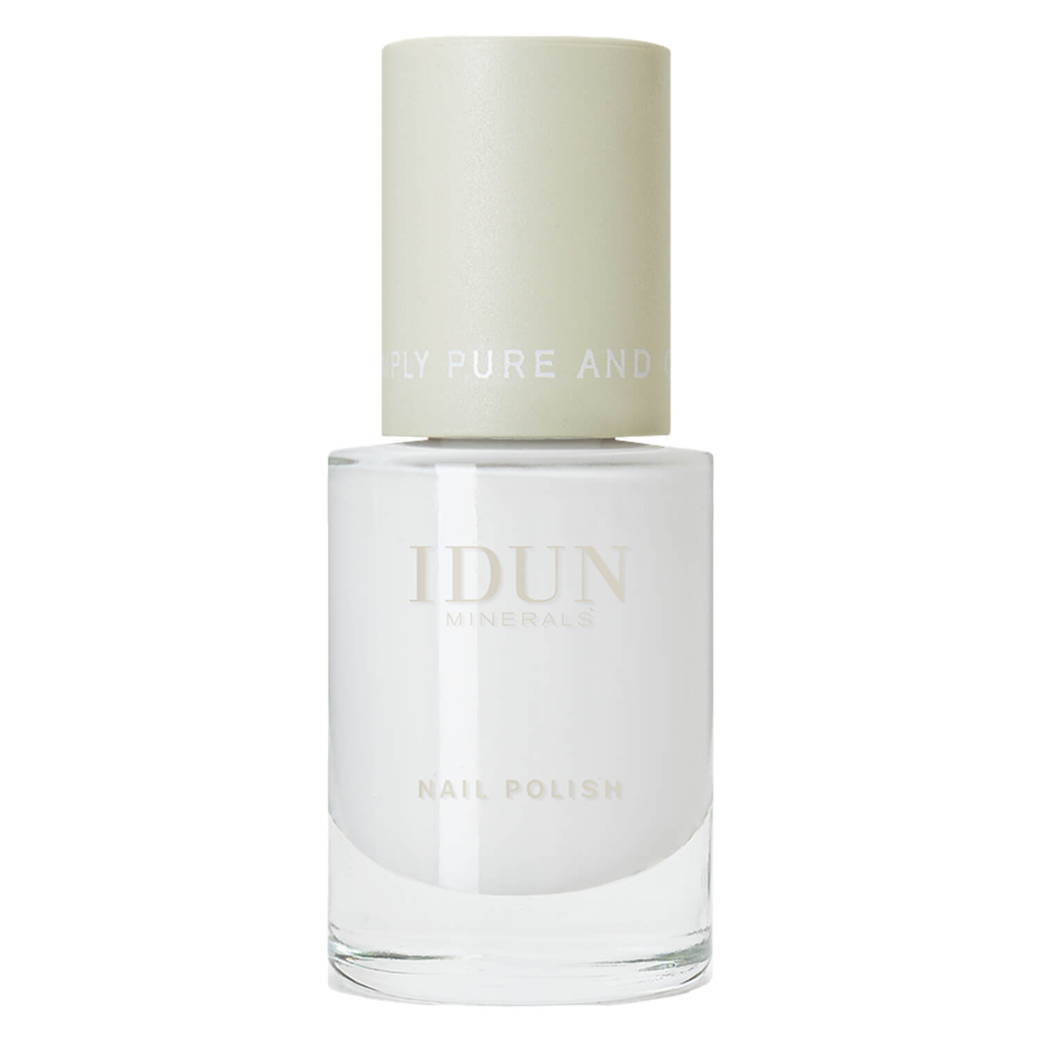 Idun Minerals Idun Nails – Nail Polish Månsten Classic White 11ml