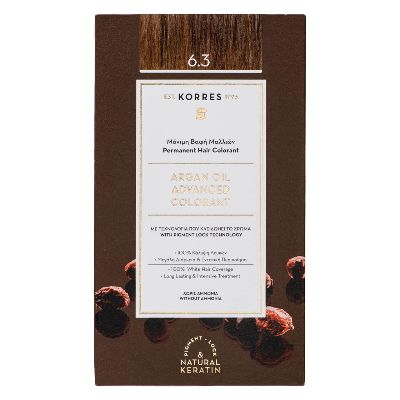 Korres Color - Argan Oil Hochentwickelte Haarcoloration Golden Honey Dark Blonde / Dunkelblond Gold