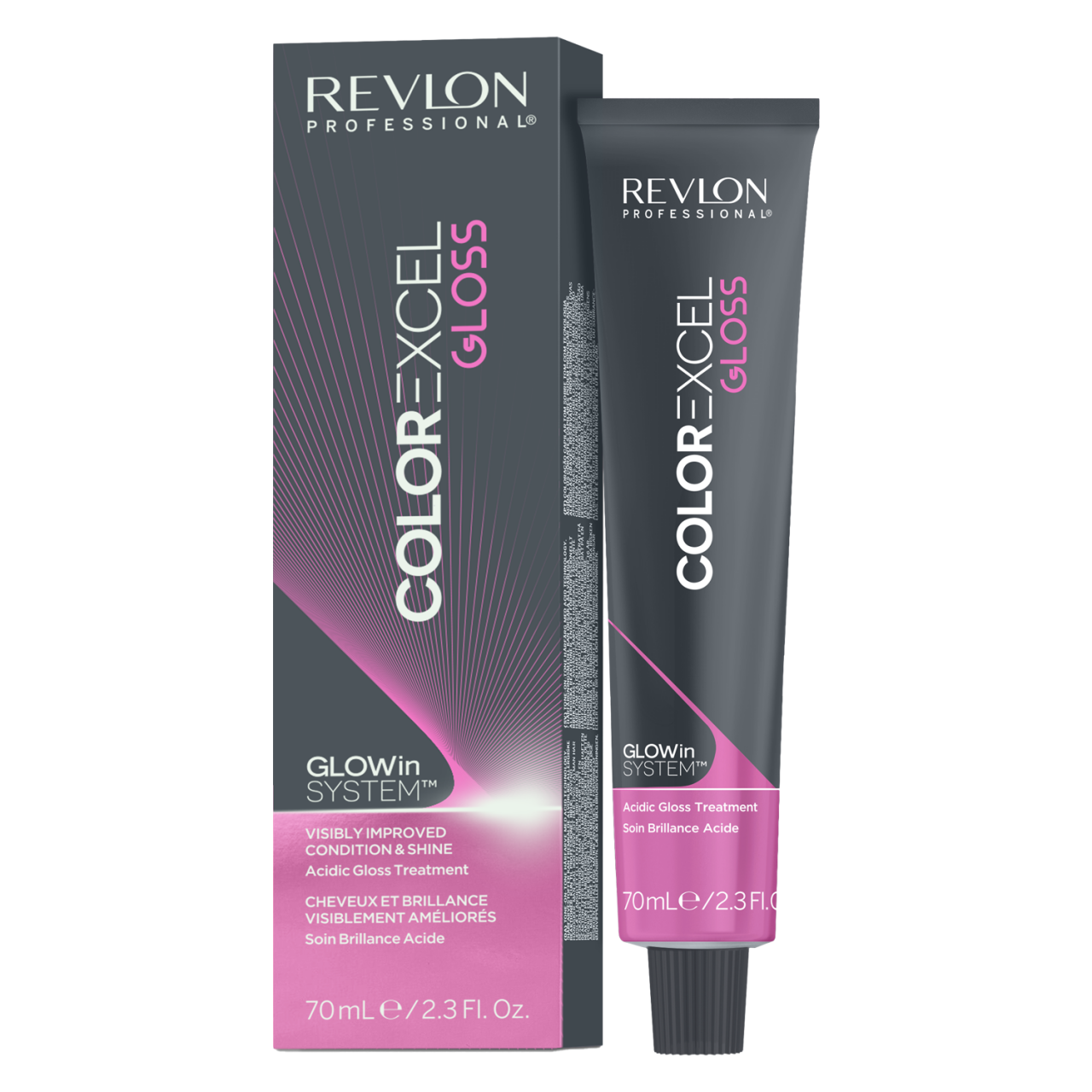 Revlonissimo - Color Excel Gloss Acidic Gloss Treatment Mittelblond Asch Irisé Matt