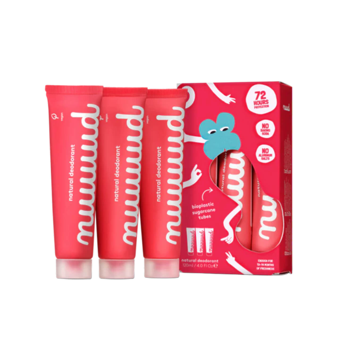 Nuud - Deo Wholelottanuud Pack Pink New Formula 3x40ml