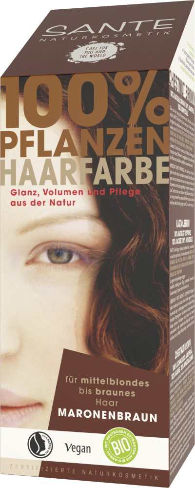 Sante – Pflanzenhaarfarbe Maronenbraun 100g