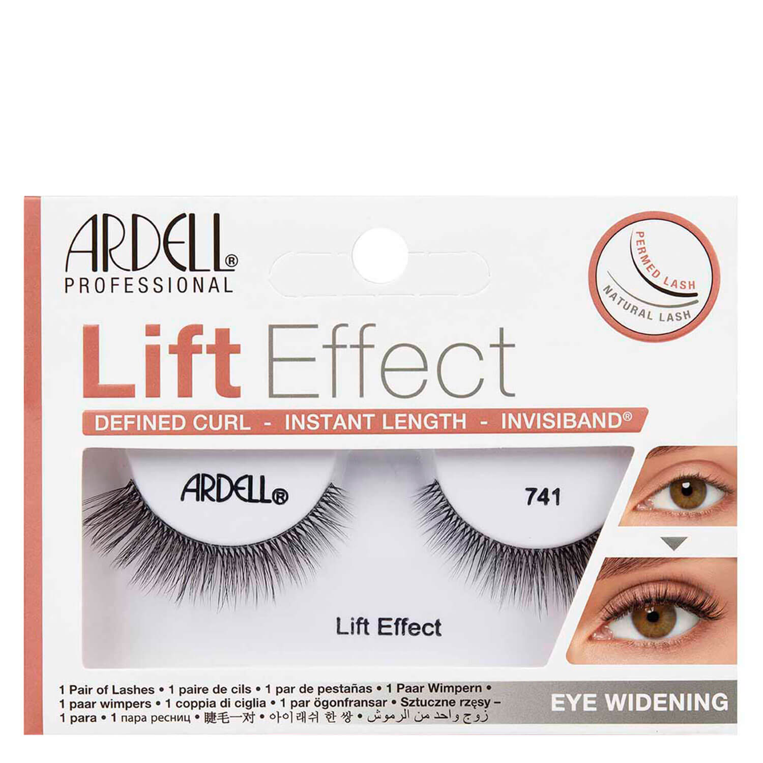 Ardell False Lashes - Lift Effect 741 1x