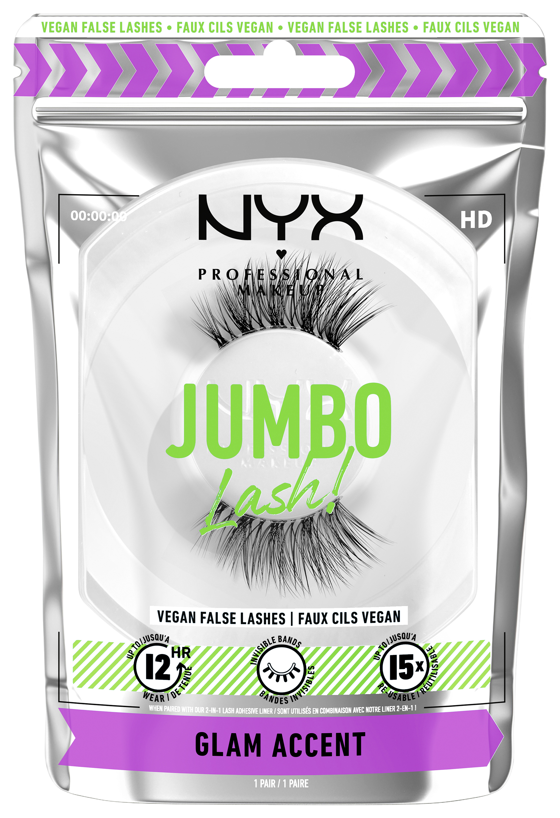 Nyx Professional Makeup Jumbo Lash! – Künstliche Wimpern 6 Glam Accent 1x