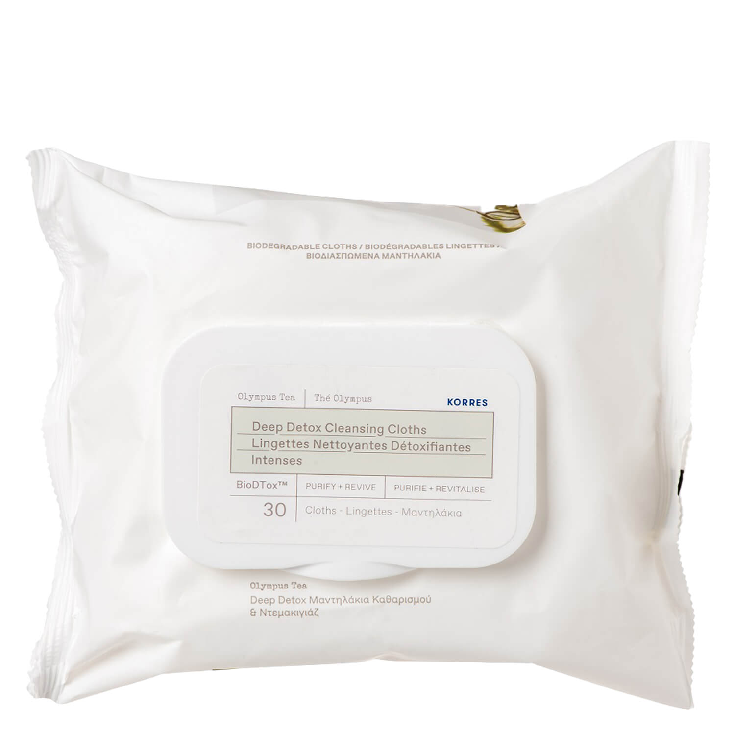 Korres Care – Olympus Tea Deep Detox Cleansing Cloths 30x