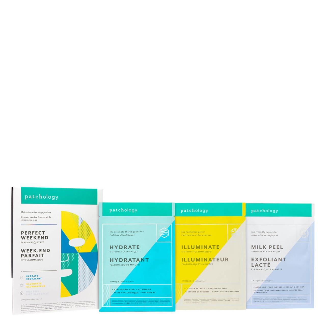 patchology Kits - Perfect Weekend Trio FlashMasque Sheet Masks