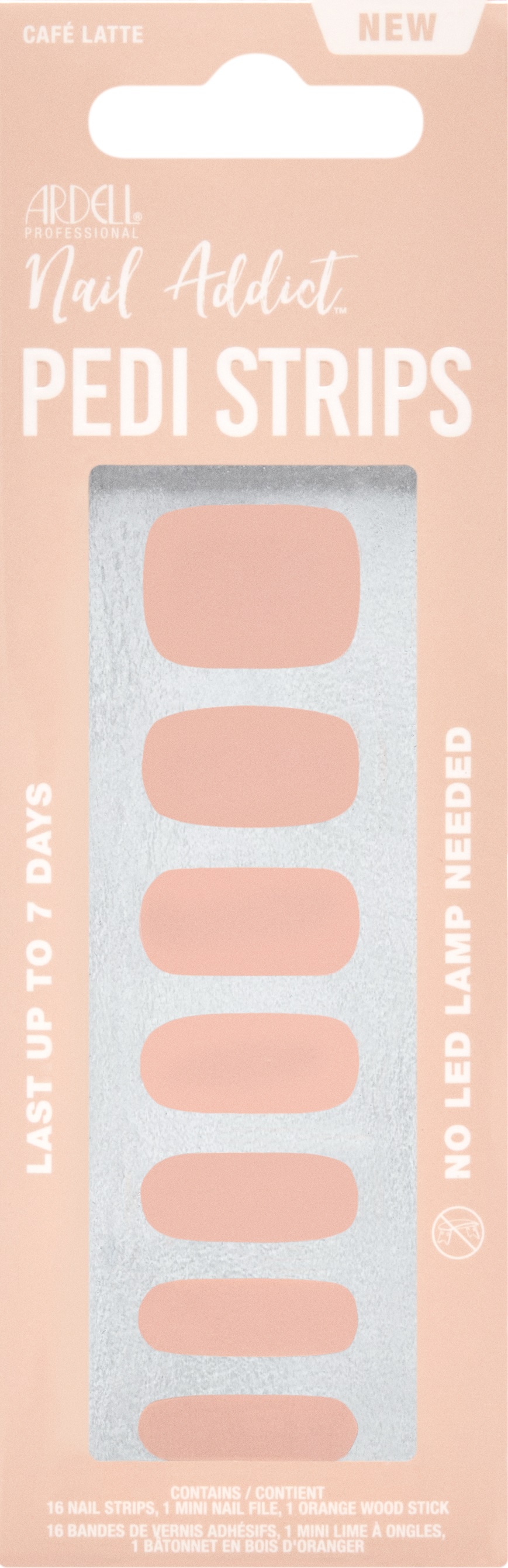 Ardell Nail Addict - Pedicure Strips Cafe Latte 1x