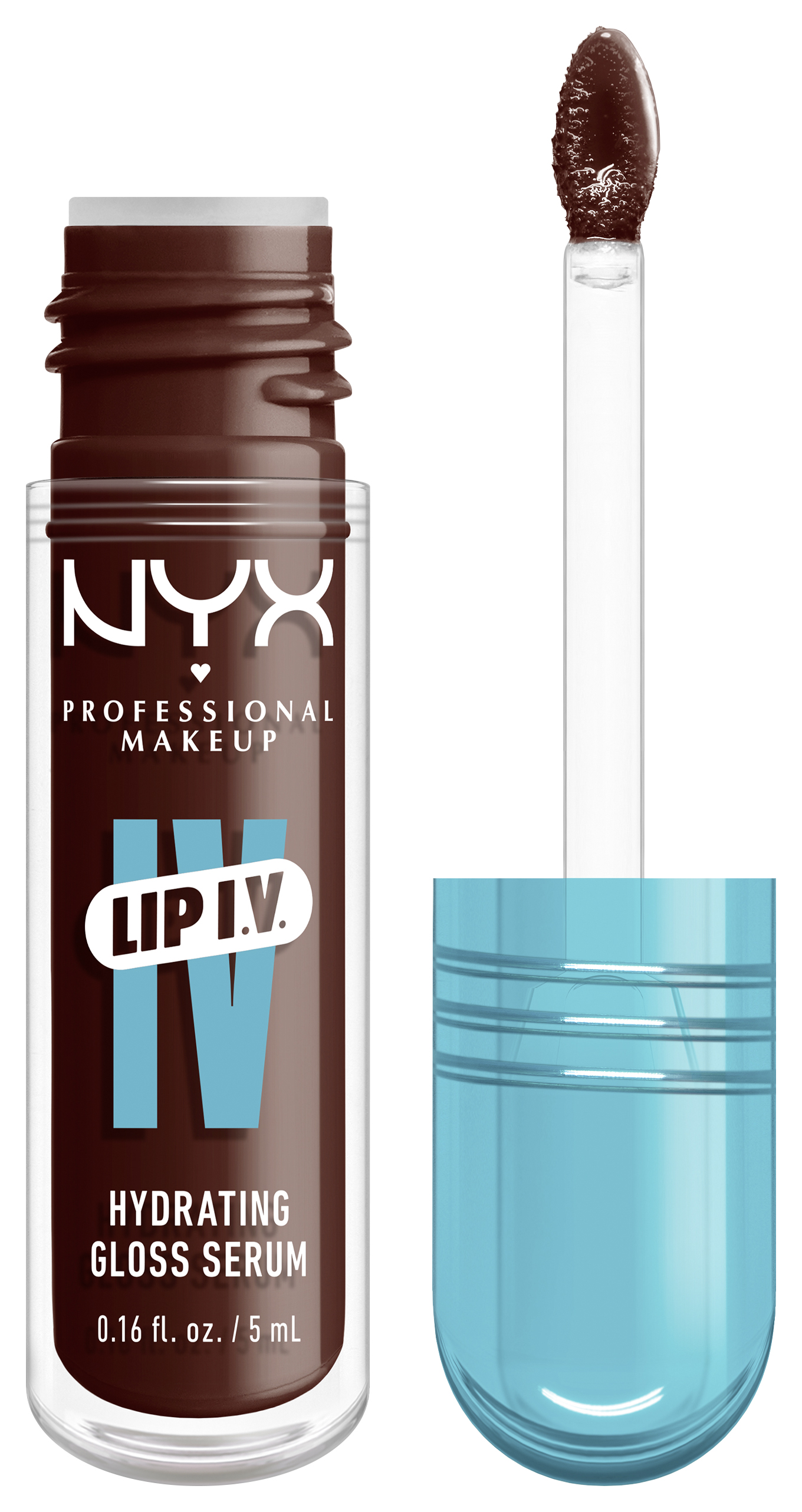 Nyx Professional Makeup Lip Iv – Gloss Serum Feuchtigkeitsspendender Lipgloss Mocha Me Wet 5ml