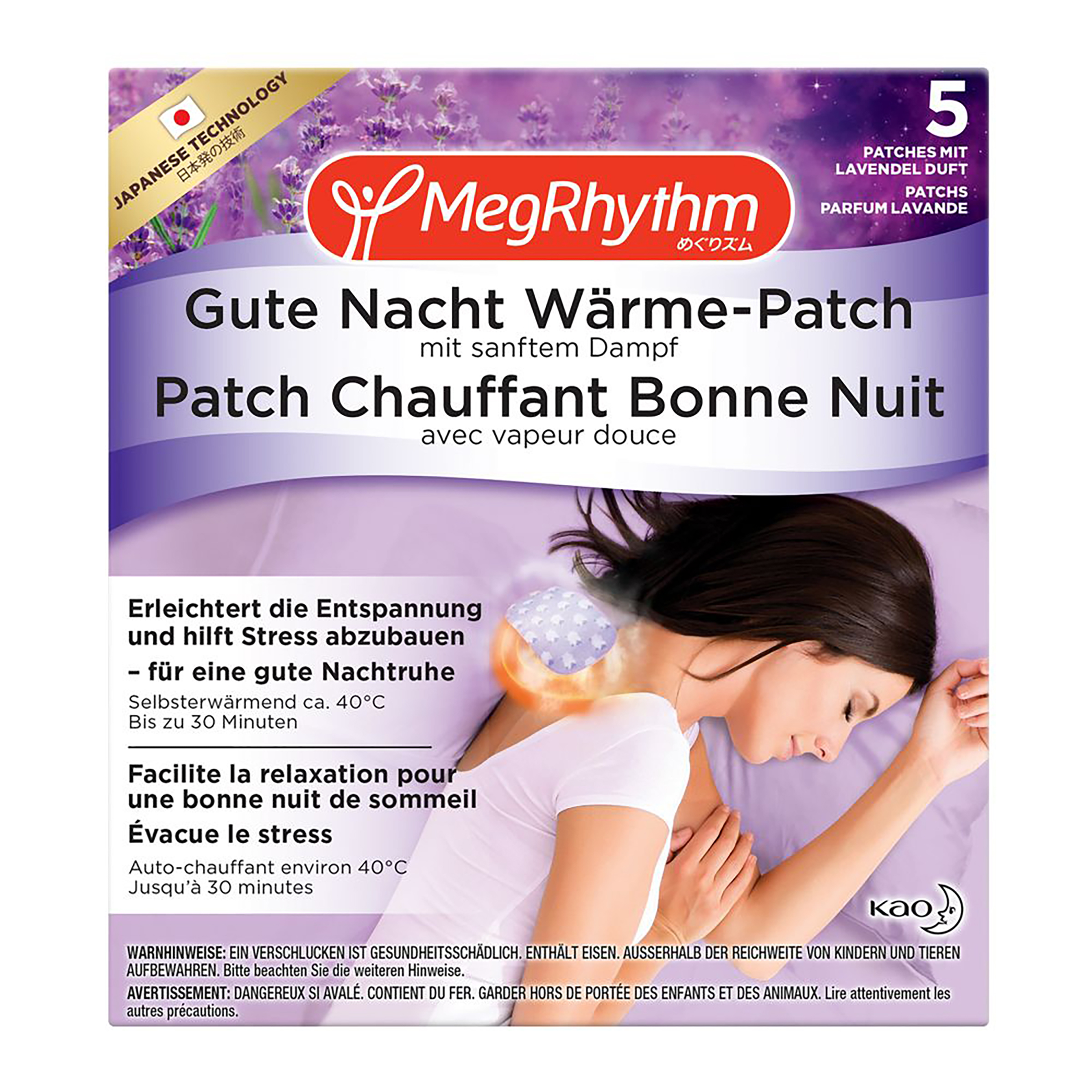 Megrhythm – Gute Nacht Wärme-Patch Lavendel Duft