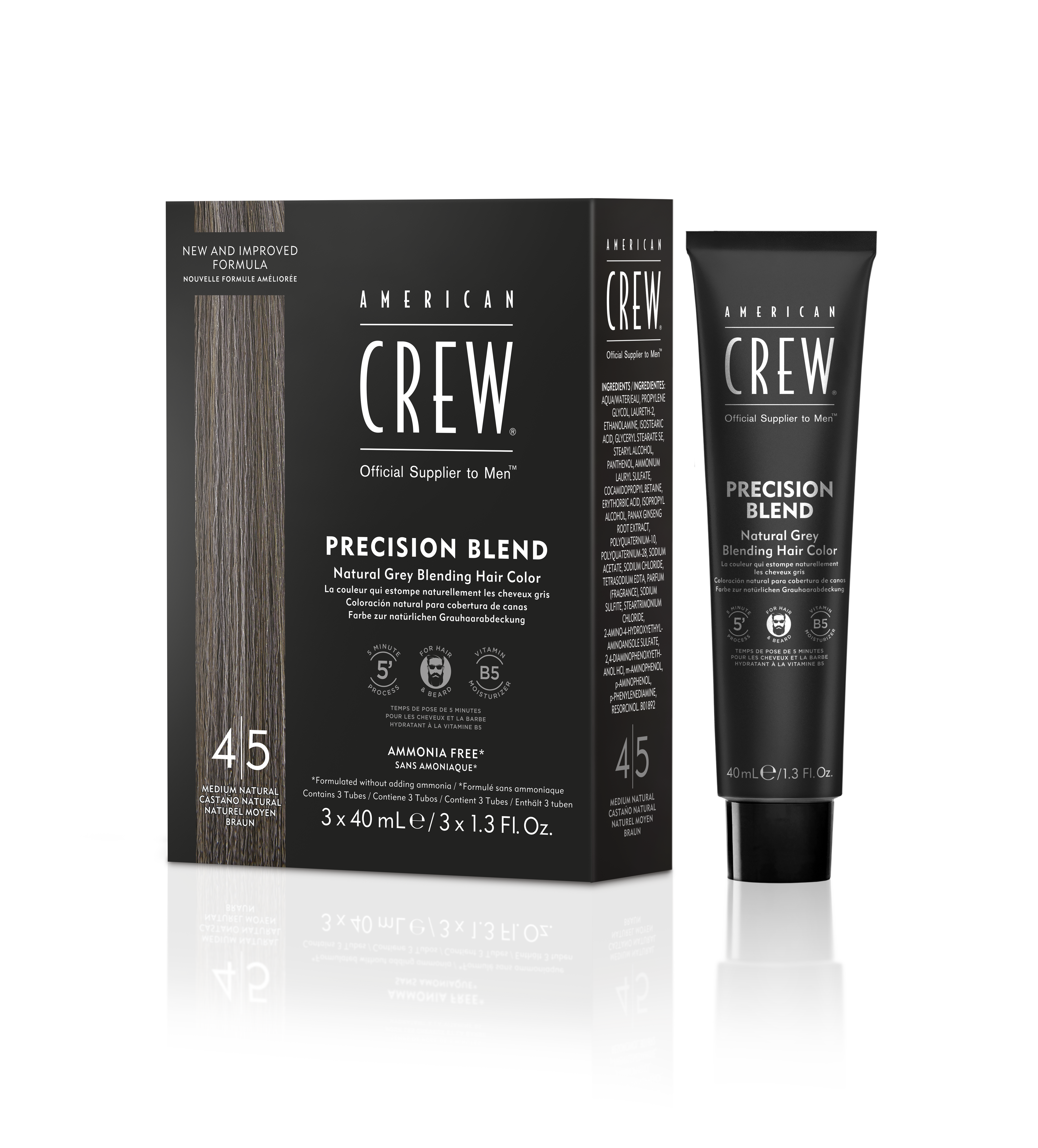 American Crew Precision Blend – Medium Natural 3x40ml