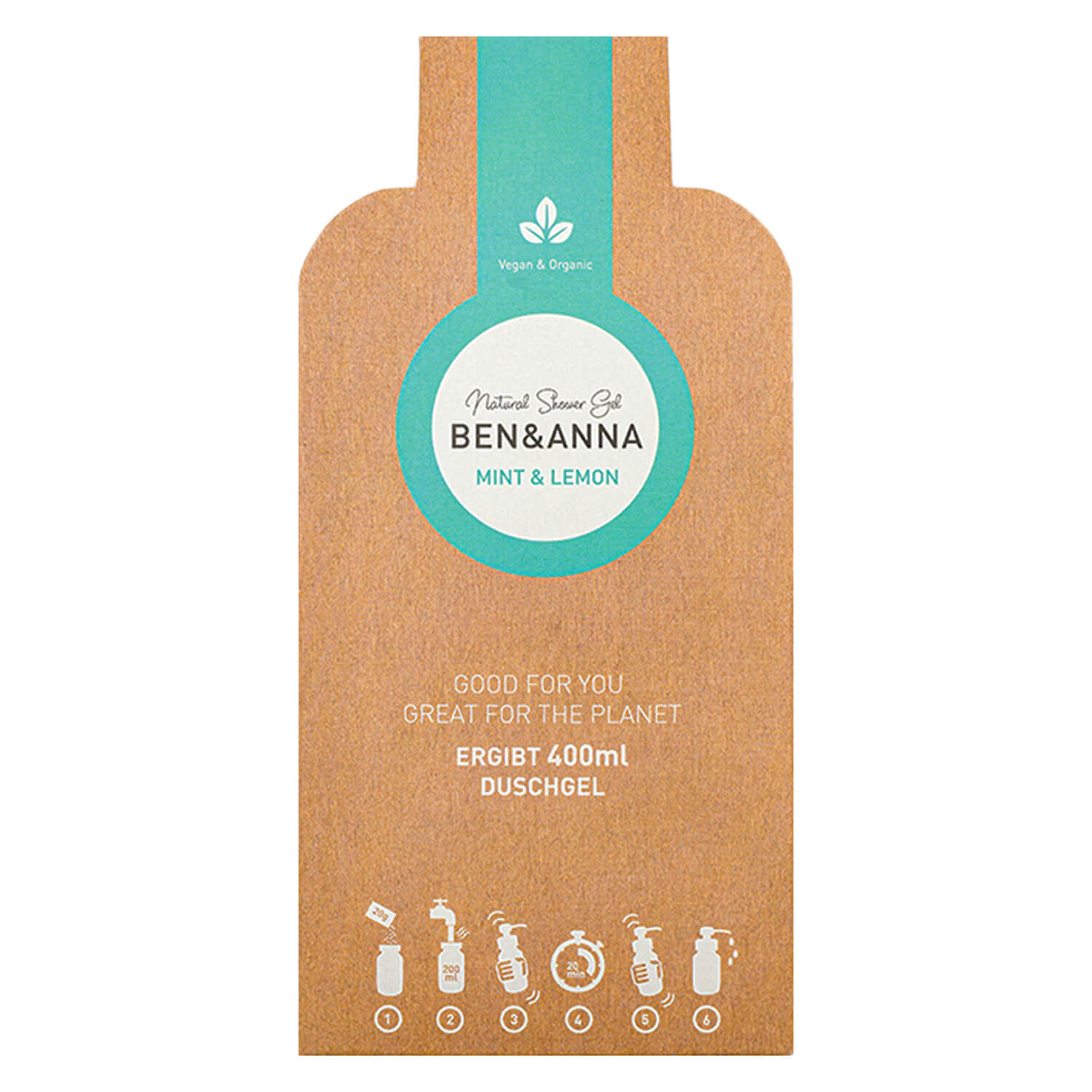 Ben&Anna Duschflakes Mint & Lemon 20g