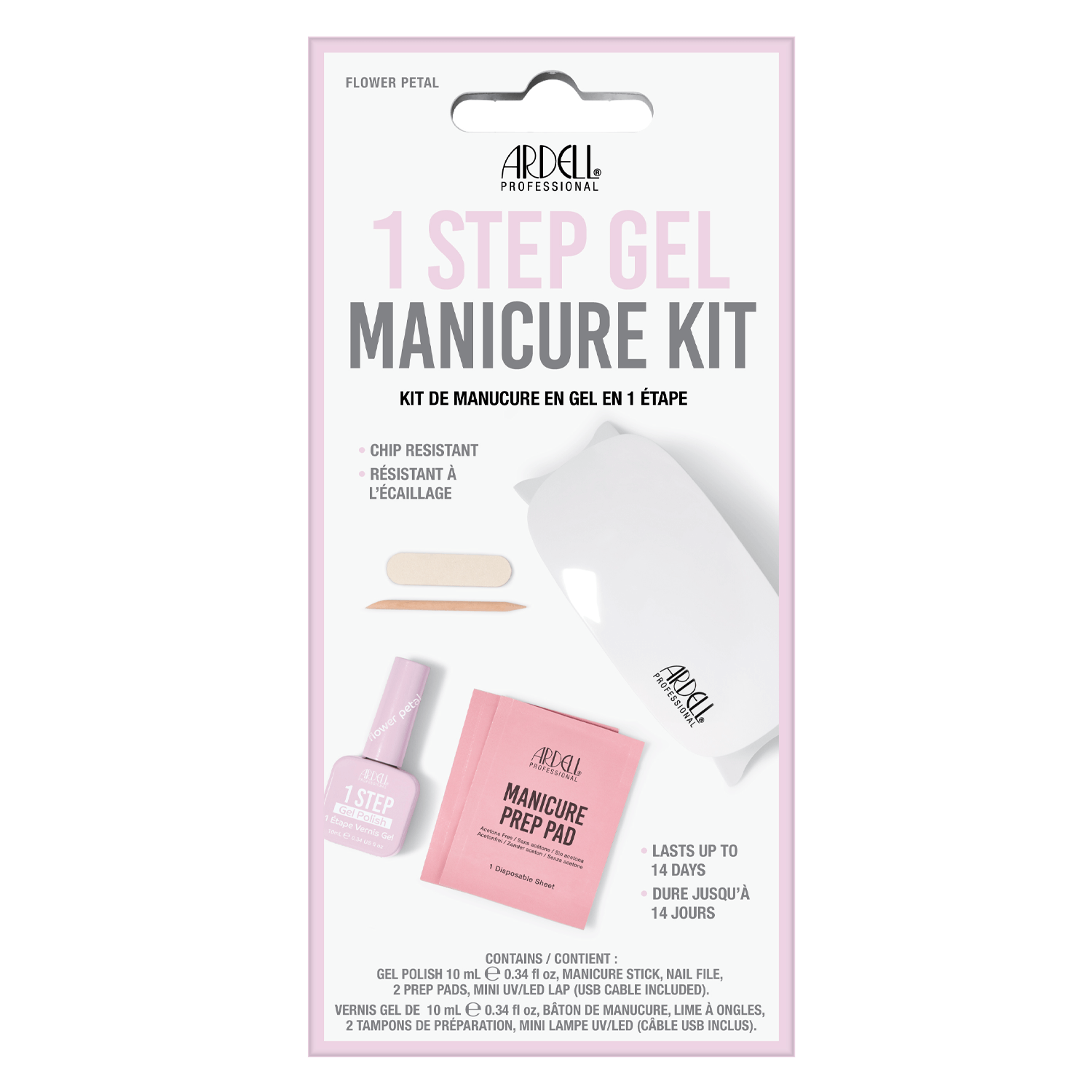 Ardell 1 Step Gel – Manicure Kit Flower Petal 1x