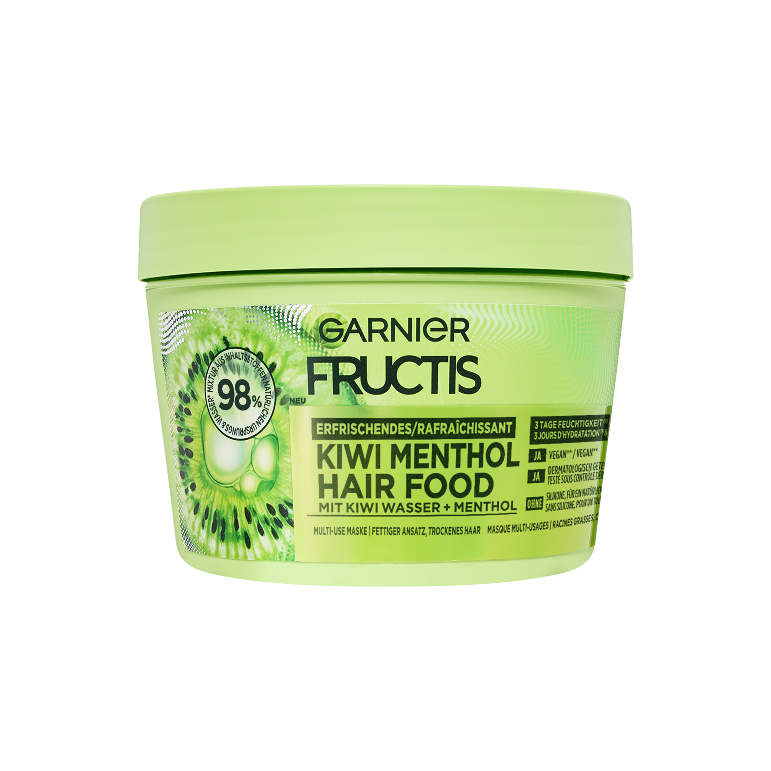 Garnier Fructis - Multi-Use Haarmaske Kiwi Menthol Hair Food 400ml