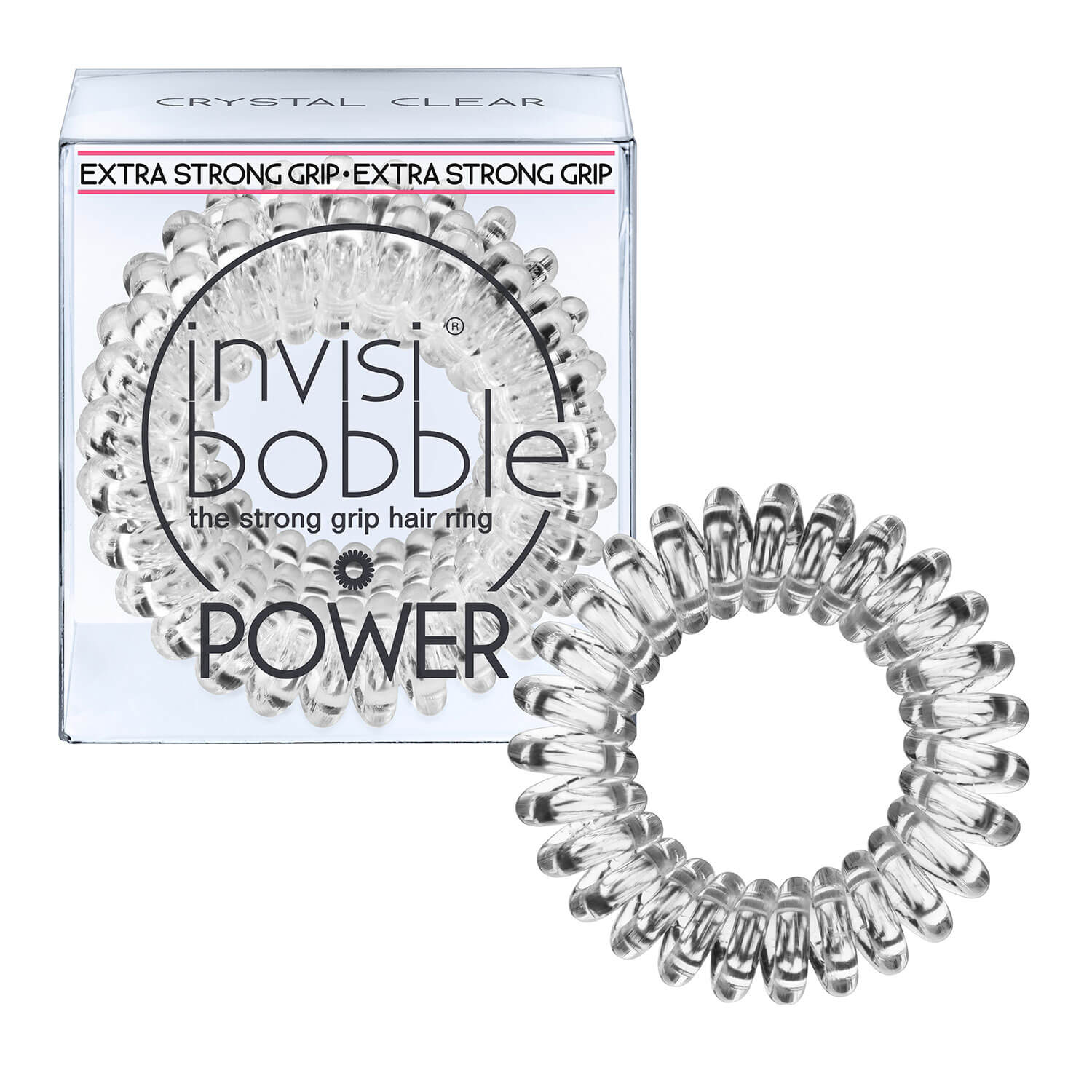 Invisibobble Power – Crystal Clear 3x