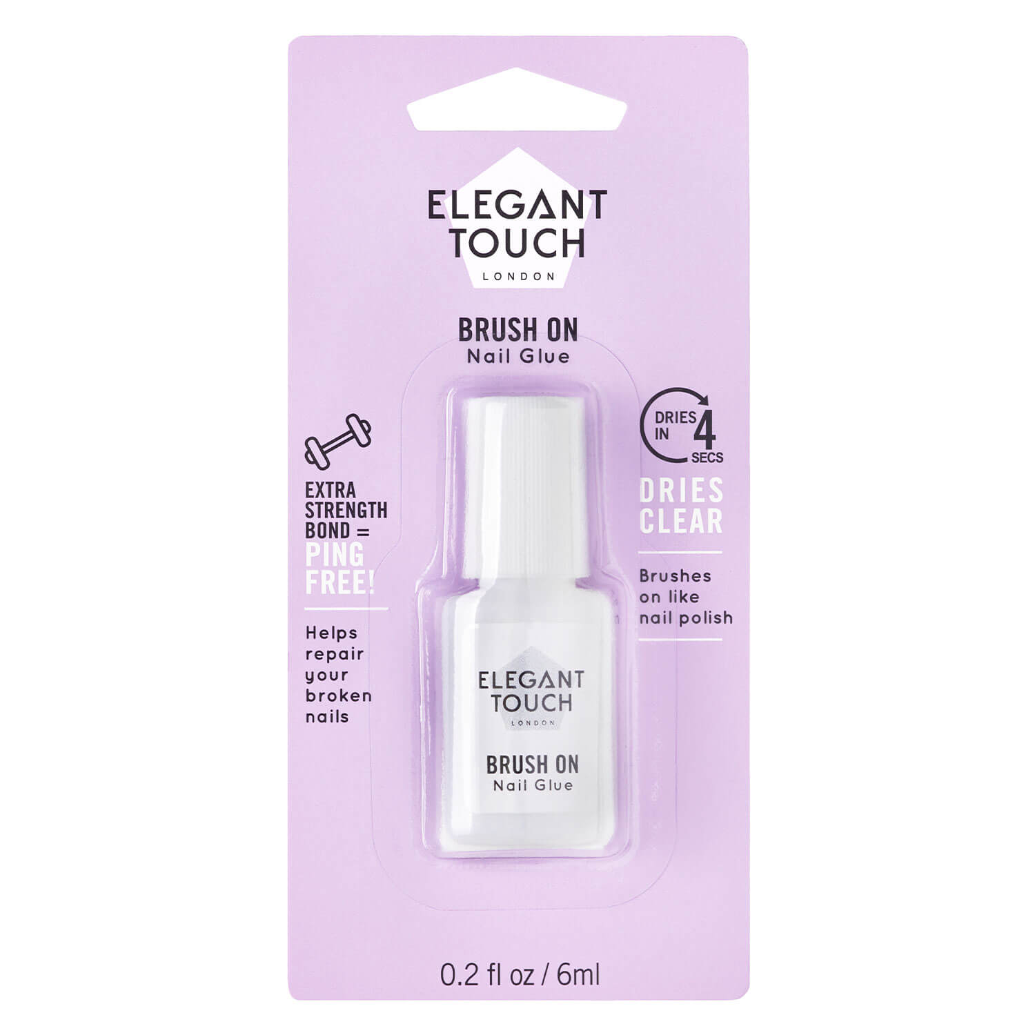 Elegant Touch - Brush On Nail Glue 6ml