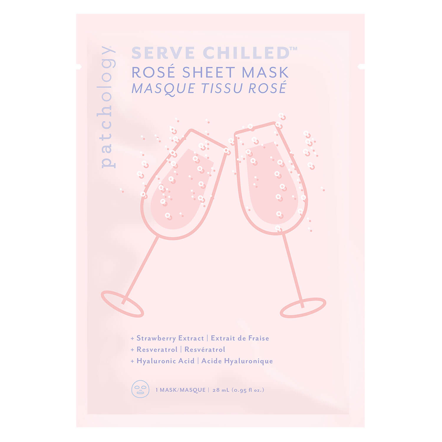 Patchology Serve Chilled – Rosé Sheet Mask 4x