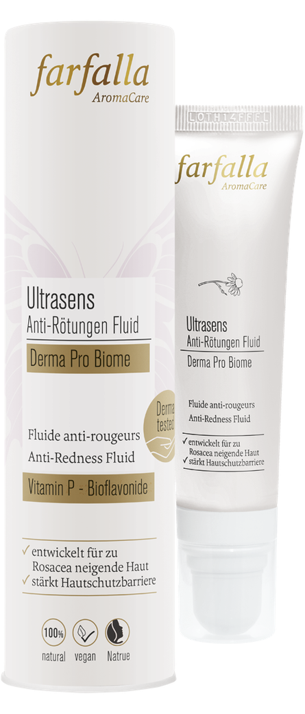Farfalla Derma Pro Biome Beautycare Gesichtspflege – Ultrasens Anti-Rötungen Fluid, Derma Pro Biome, 30ml 30ml