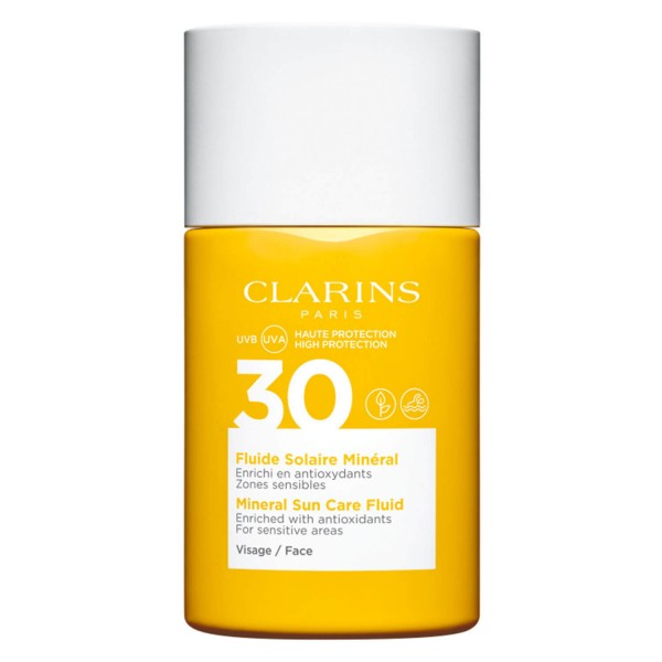 Image of Clarins Sun - Fluide Solaire Minéral Visage SPF30