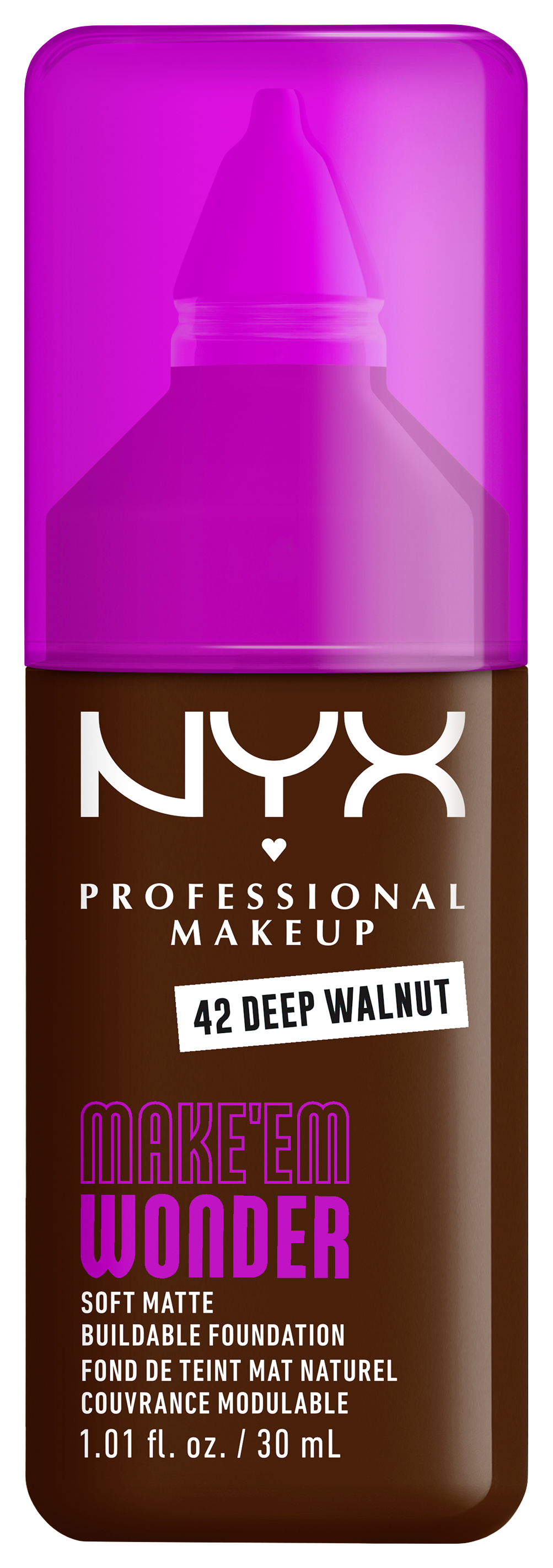 Nyx Professional Makeup Make 'em Wonder - Foundation 41 Deep Walnut 30ml