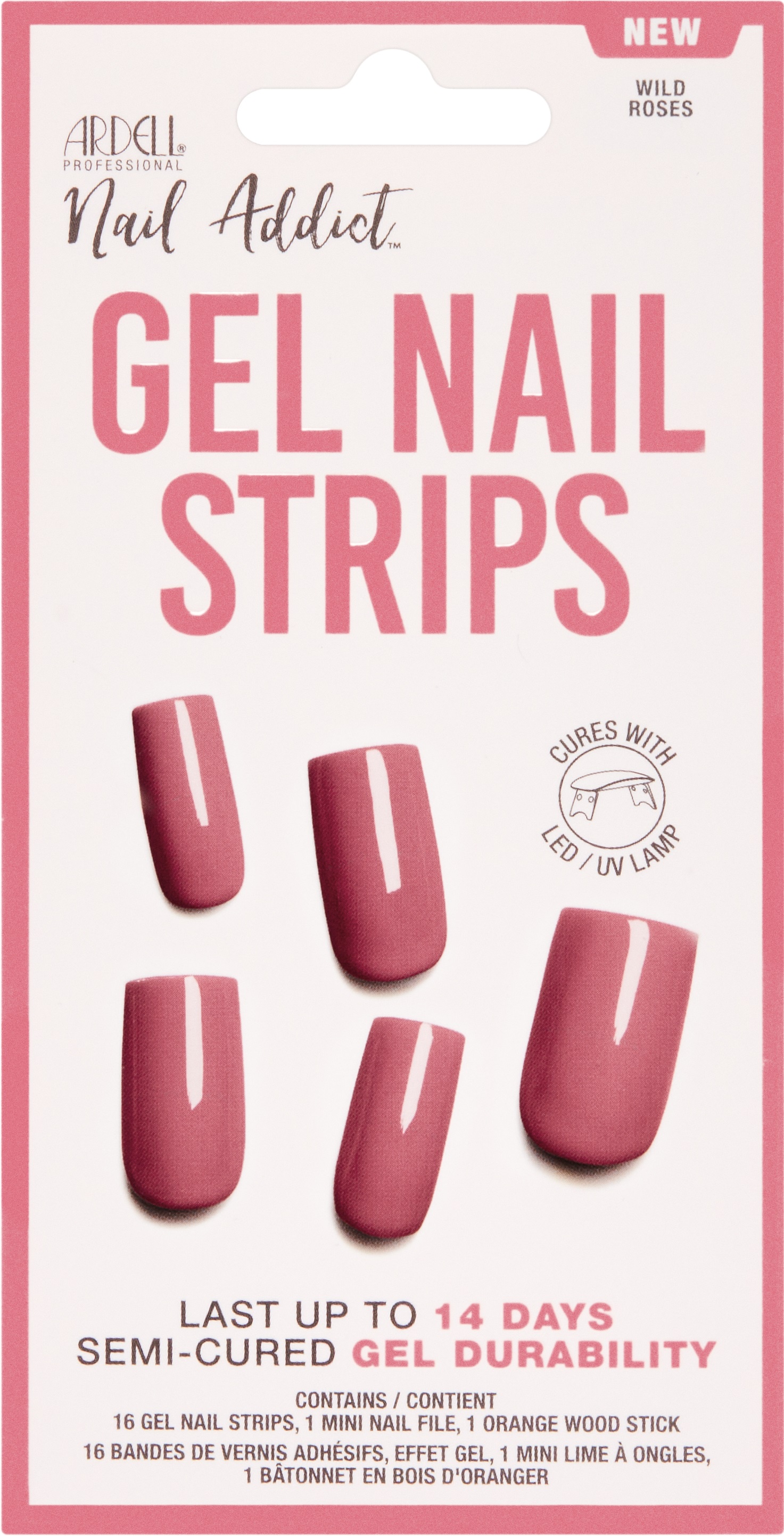 Ardell Nail Addict – Gel Strips Wild Roses 1x