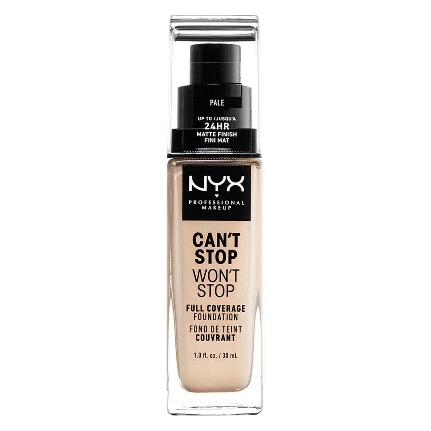 Nyx Professional Makeup Can’t Stop Won’t Stop – Full Coverage Foundation Pale 30ml