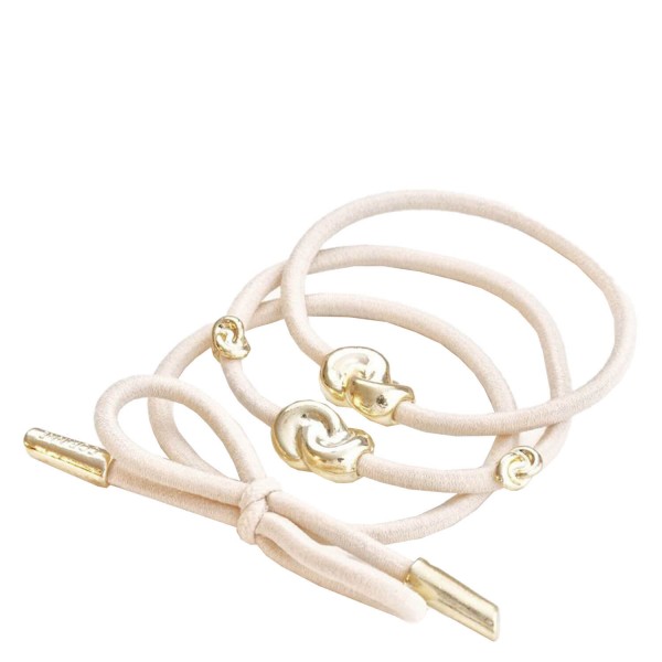 Image of Corinne World - Hair Tie Metal Details Cream