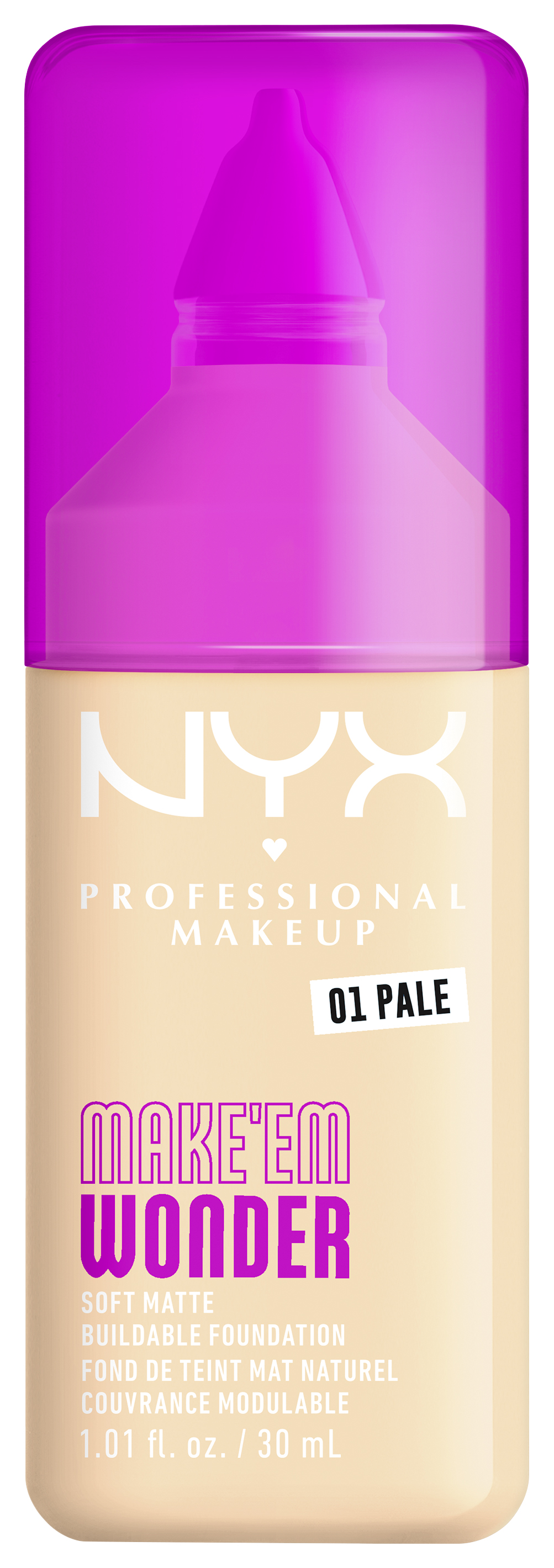 Nyx Professional Makeup Make 'em Wonder - Foundation 01 Pale 30ml