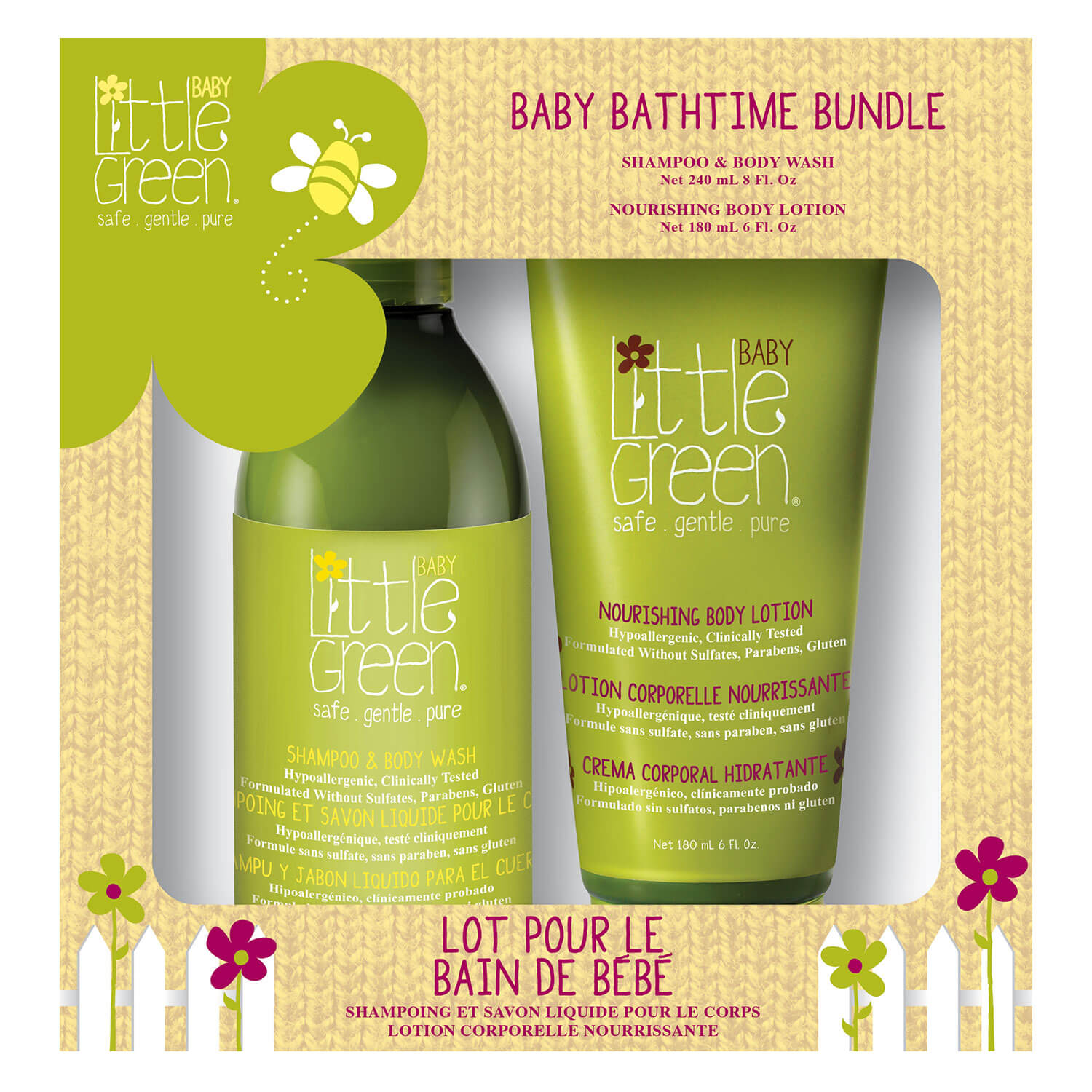 Little Green Baby – Bathtime Bundle Duo