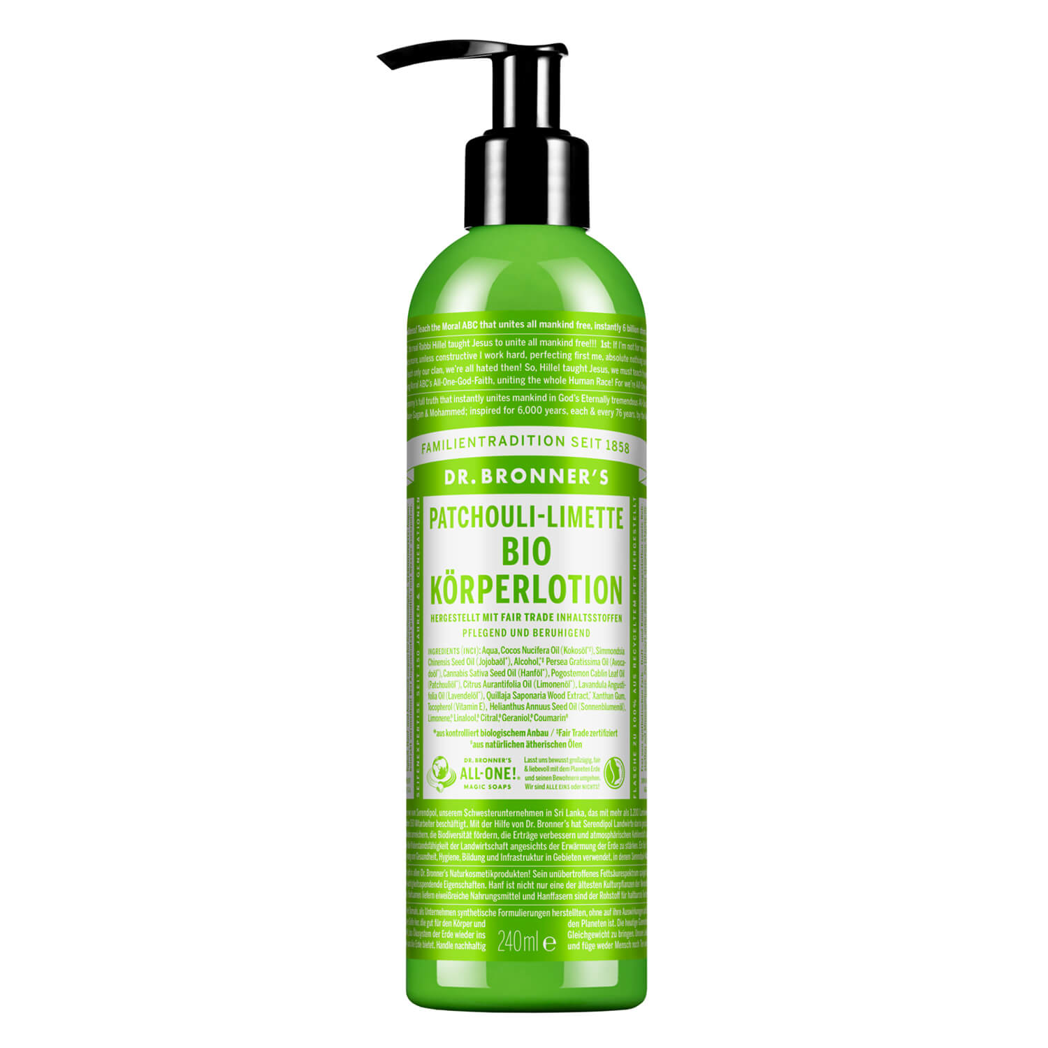 Dr. Bronner's - Body Lotion Patchouli Lime 240ml