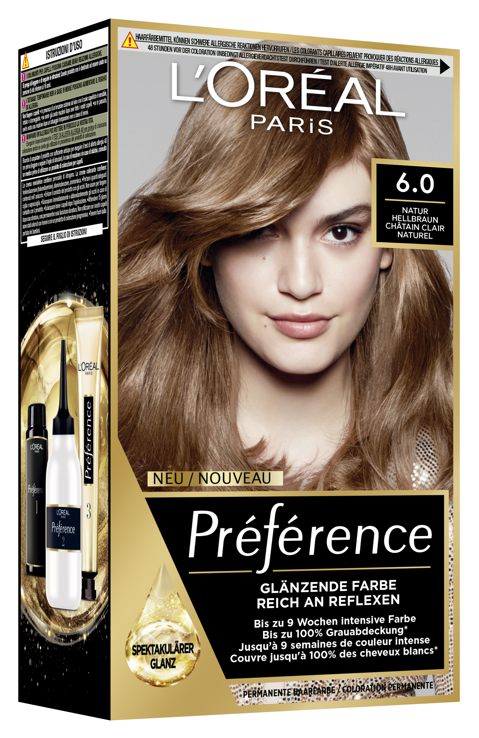 L’oréal Paris L’oreal Preference – Préférence 6 Natur Hellbraun 1x