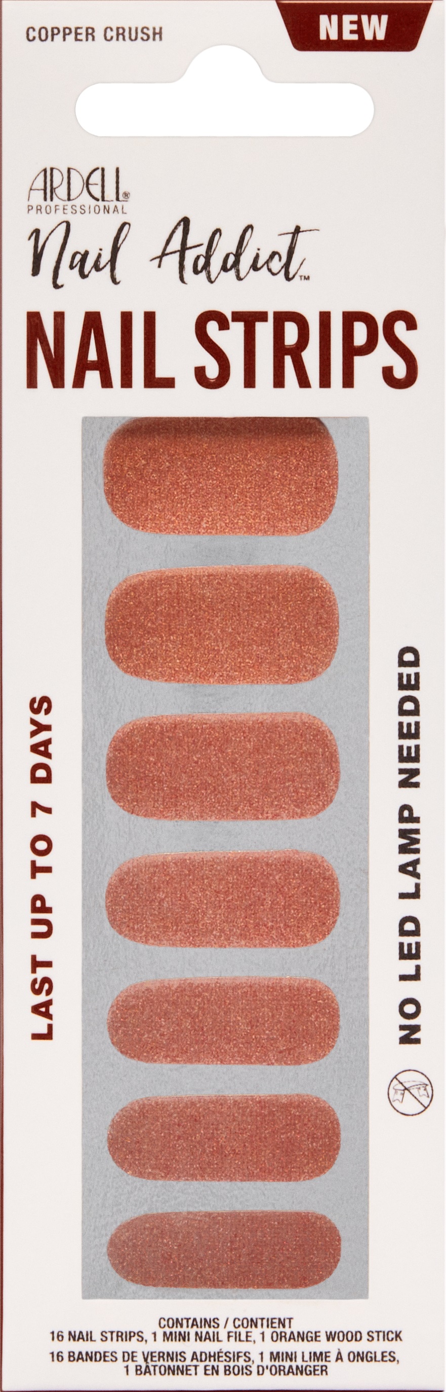 Ardell Nail Addict - Nail Strips Copper Crush 1x