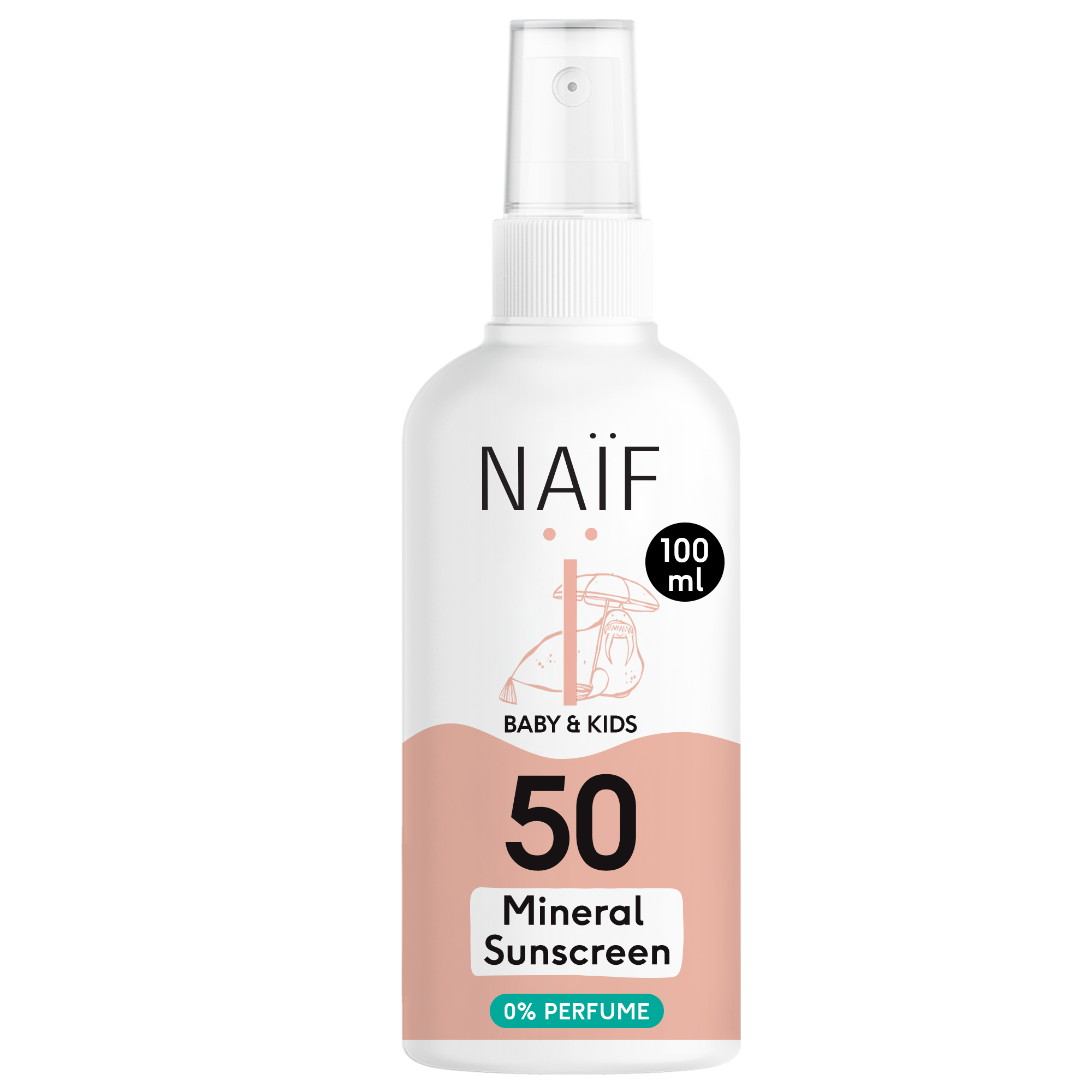 Naïf Naif – Mineral Sun Spray Spf50 No Perfume Baby & Kids 100ml