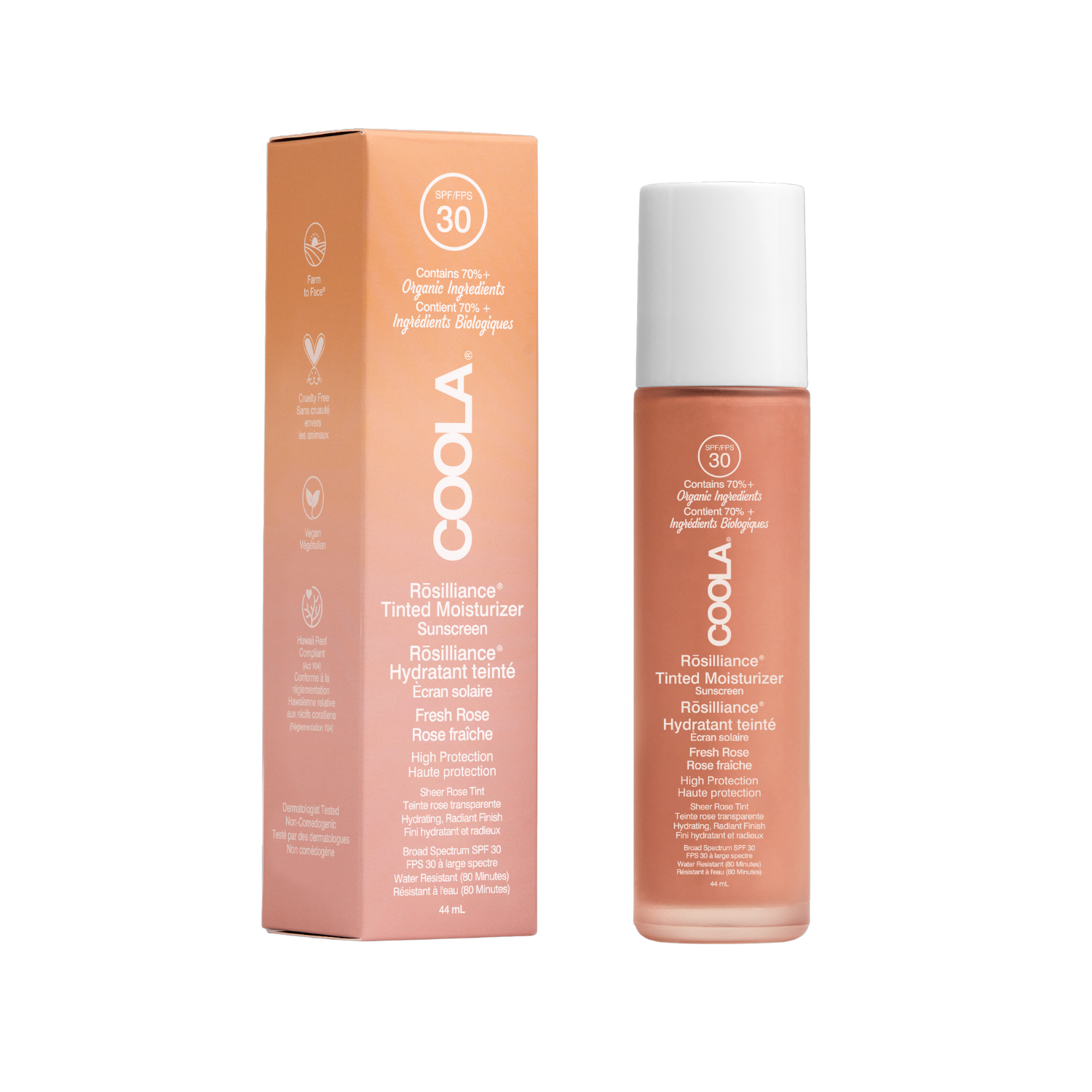 Coola - Rosilliance Mineral Bb+ Cream Tinted Organic Sunscreen Spf 30 Fresh Rose 60ml