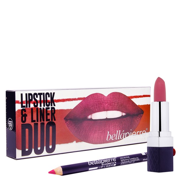 Image of bellapierre Kits - Lipstick & Liner Duo Antique Pink