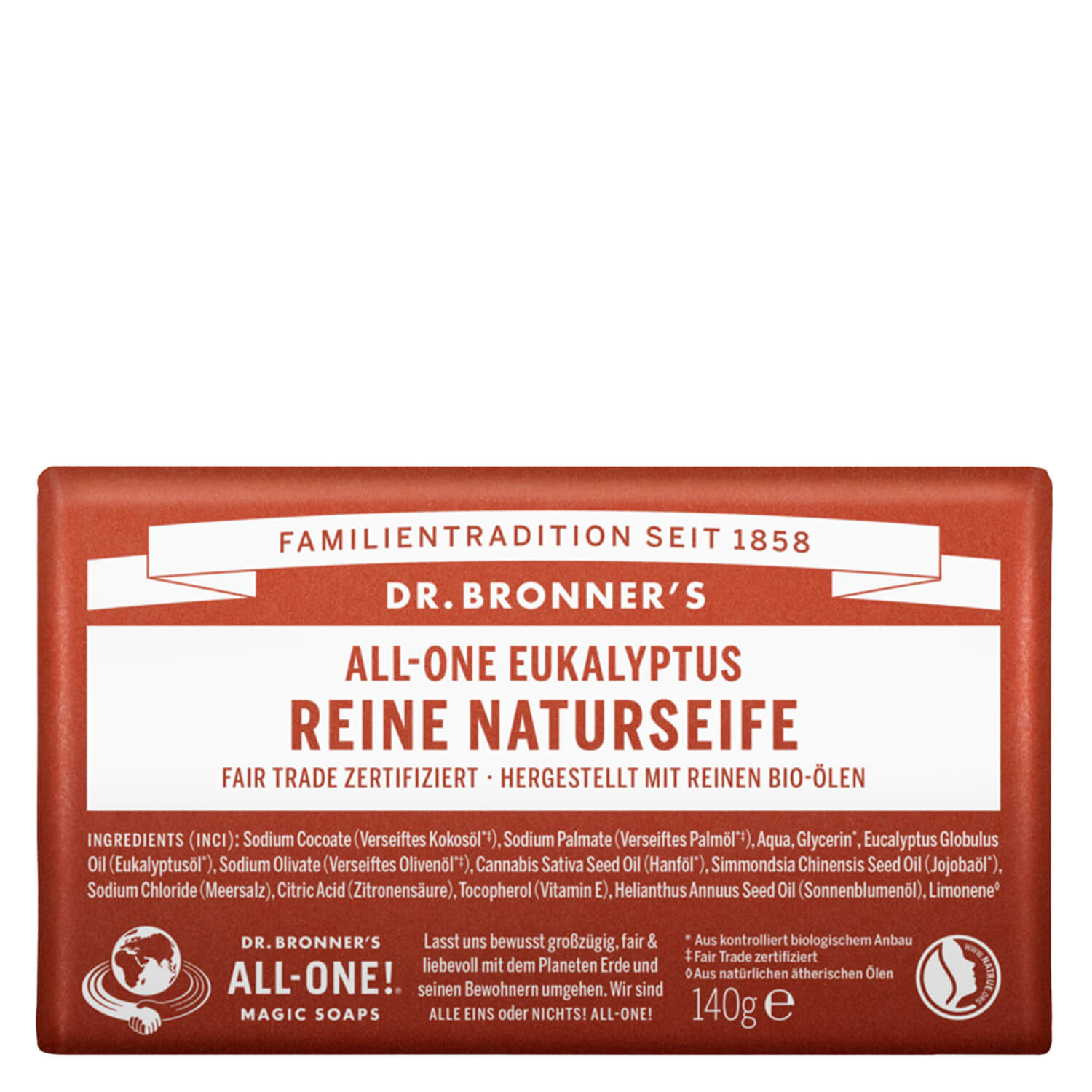 Dr. Bronner’s – Naturseife Eukalyptus 140g