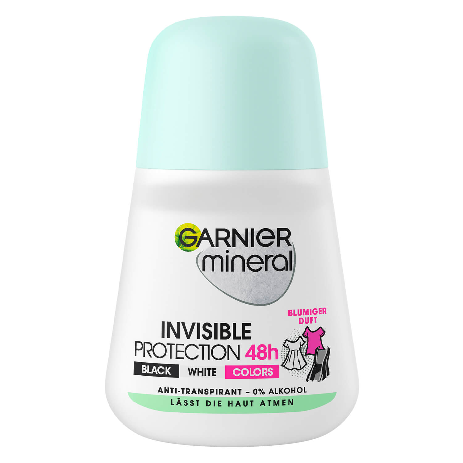 Garnier Mineral – Invisible Black, White & Colors Roll-On 50ml