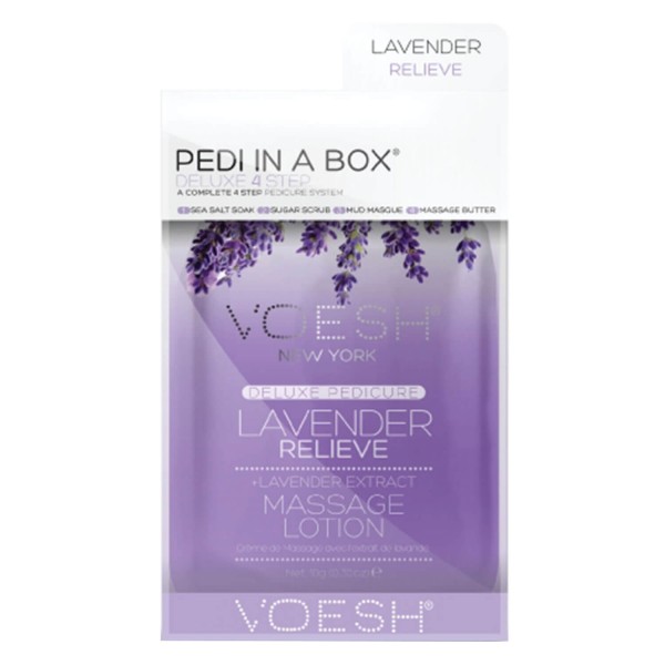 Image of VOESH New York - Pedi In A Box Deluxe 4 Step Lavender Relieve