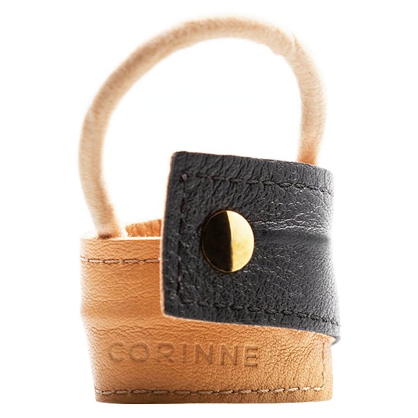 Image of Corinne World - Leather Band Short Bendable Black/Camel