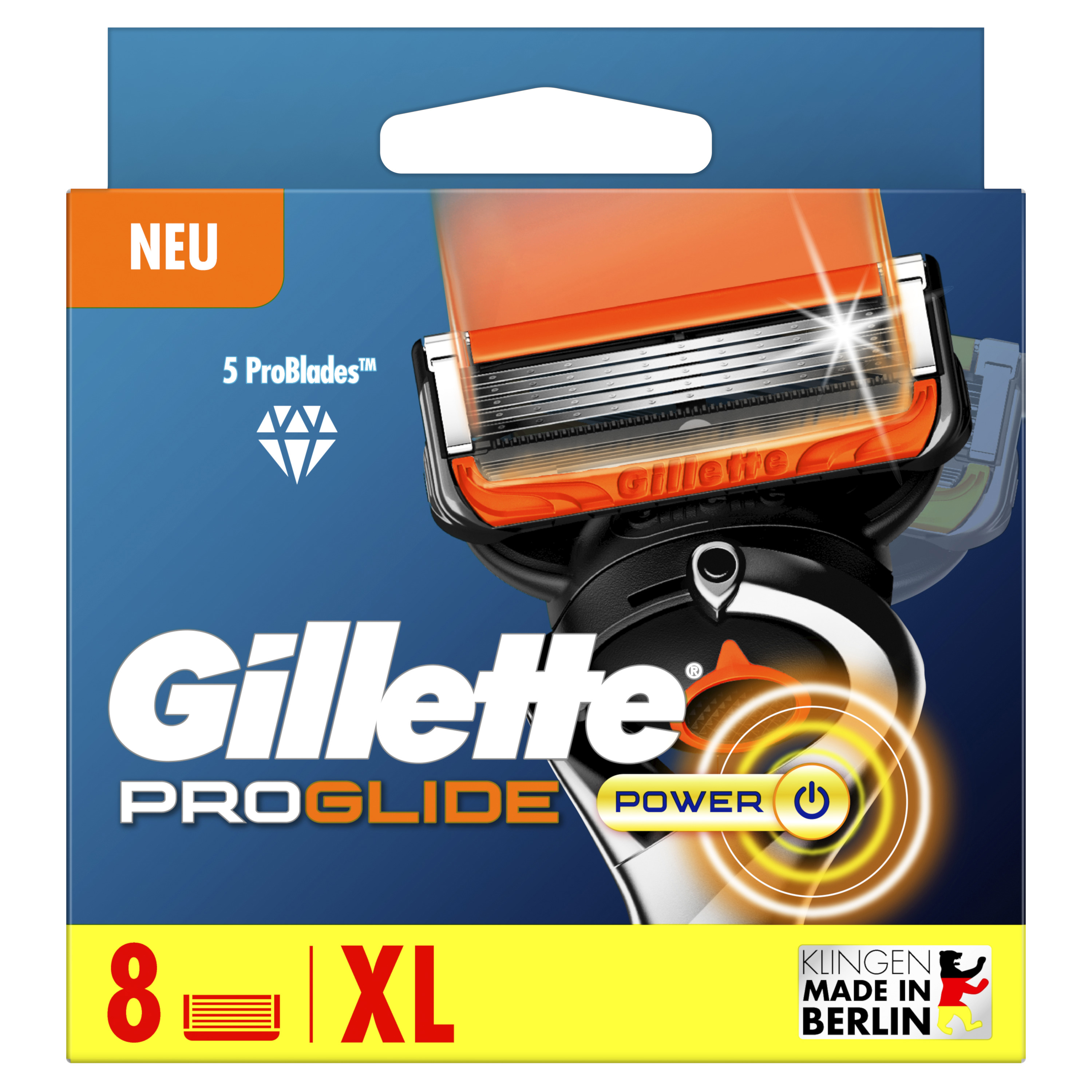 Gillette – Proglide Power Systemklingen 8er 8stk