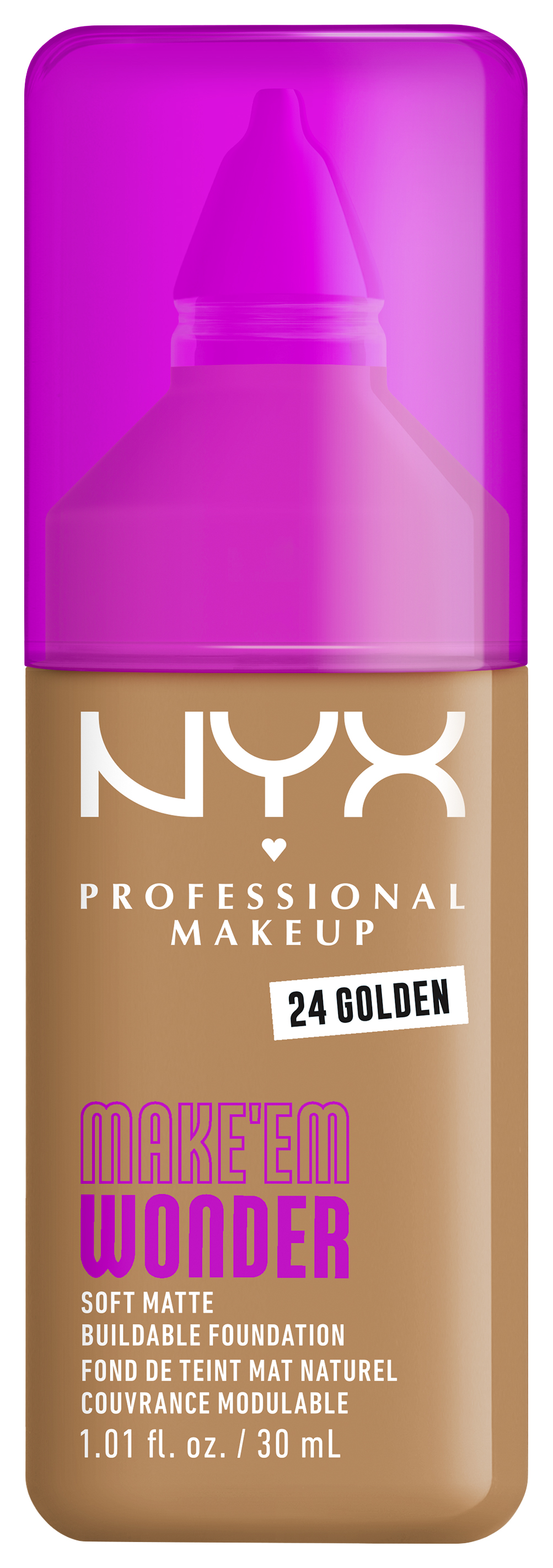 Nyx Professional Makeup Make 'em Wonder - Foundation 24 Golden 30ml