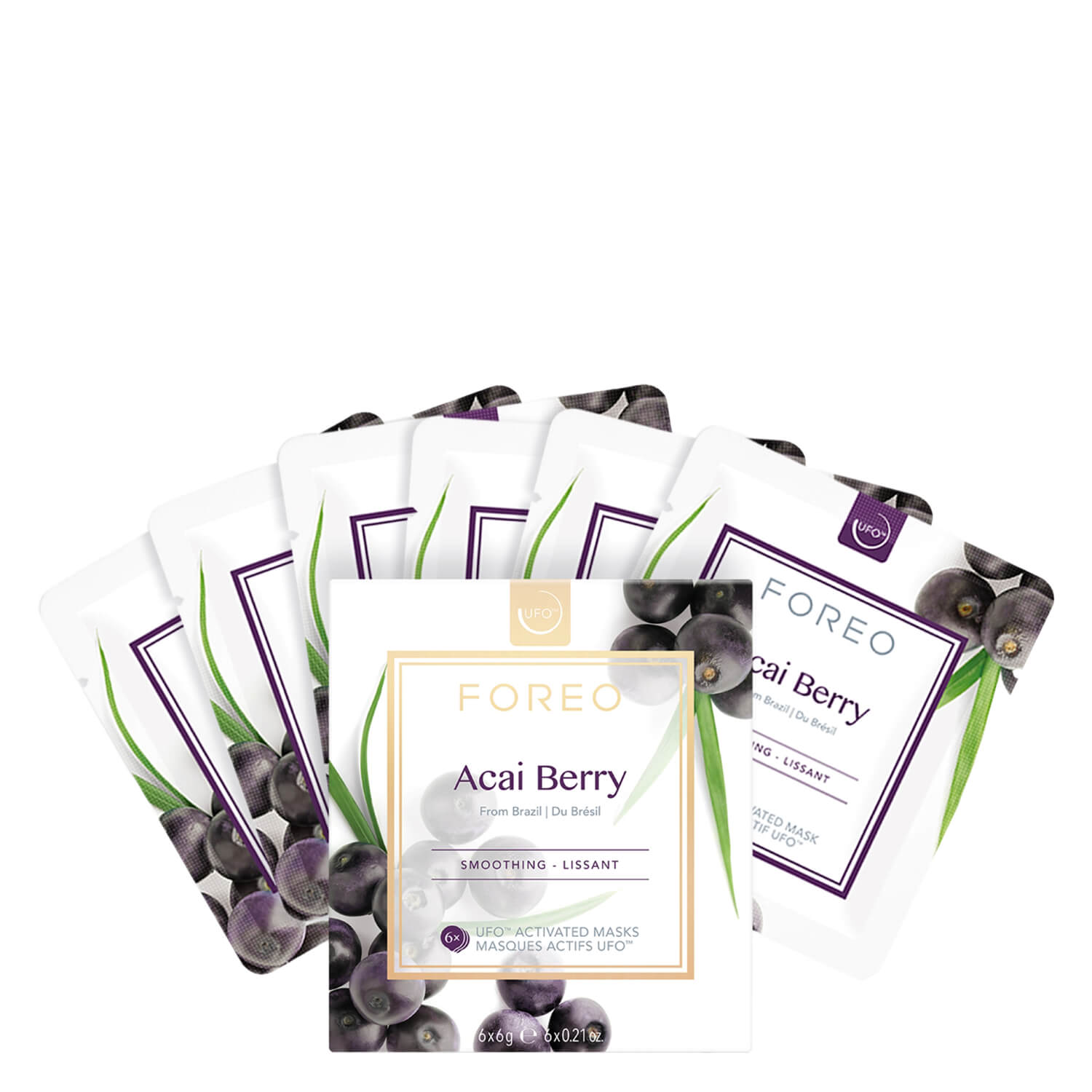 Foreo Ufo™ – Acai Berry Gesichtsmaske 6x6g