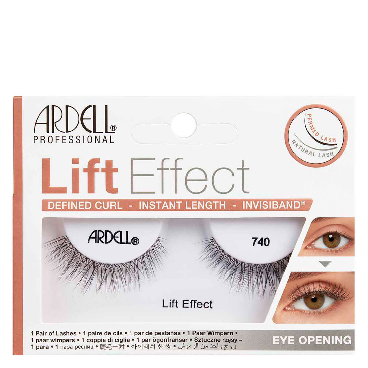 Ardell False Lashes - Lift Effect 740 1x