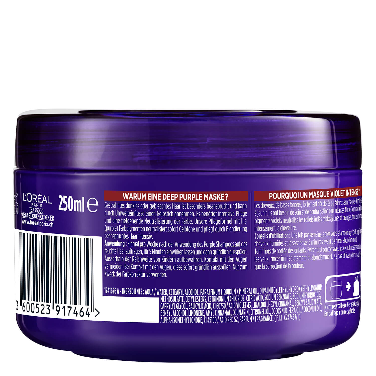 L'Oréal Paris LOréal Elseve Haircare ColorVive Deep Purple Mask