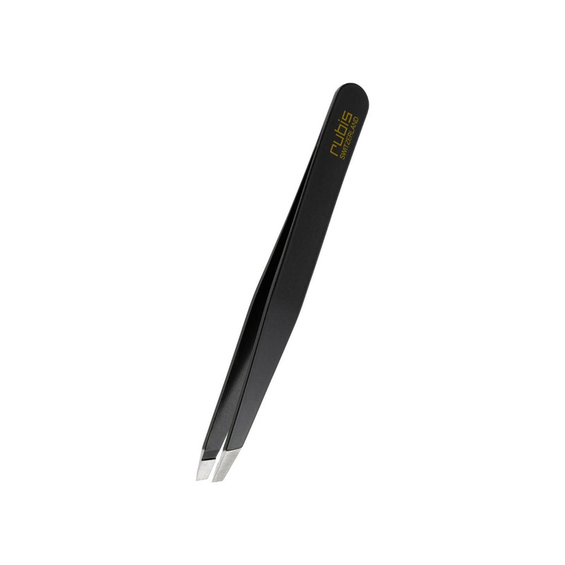 Rubis - Pinzette Schräg Schwarz Inox 1stk