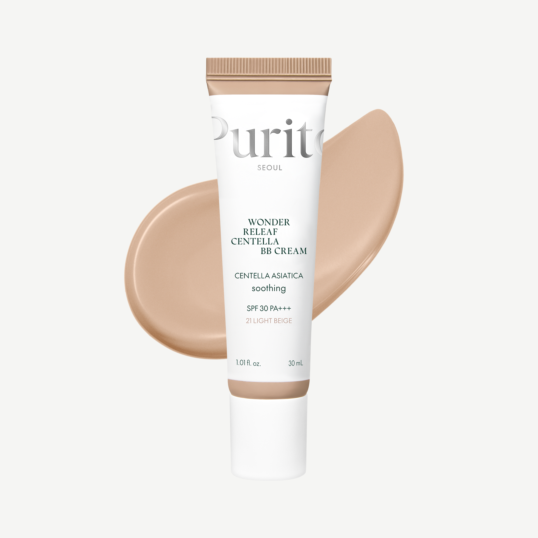 Purito - Wonder Releaf Centella Bb Cream #21 Light Beige 30ml